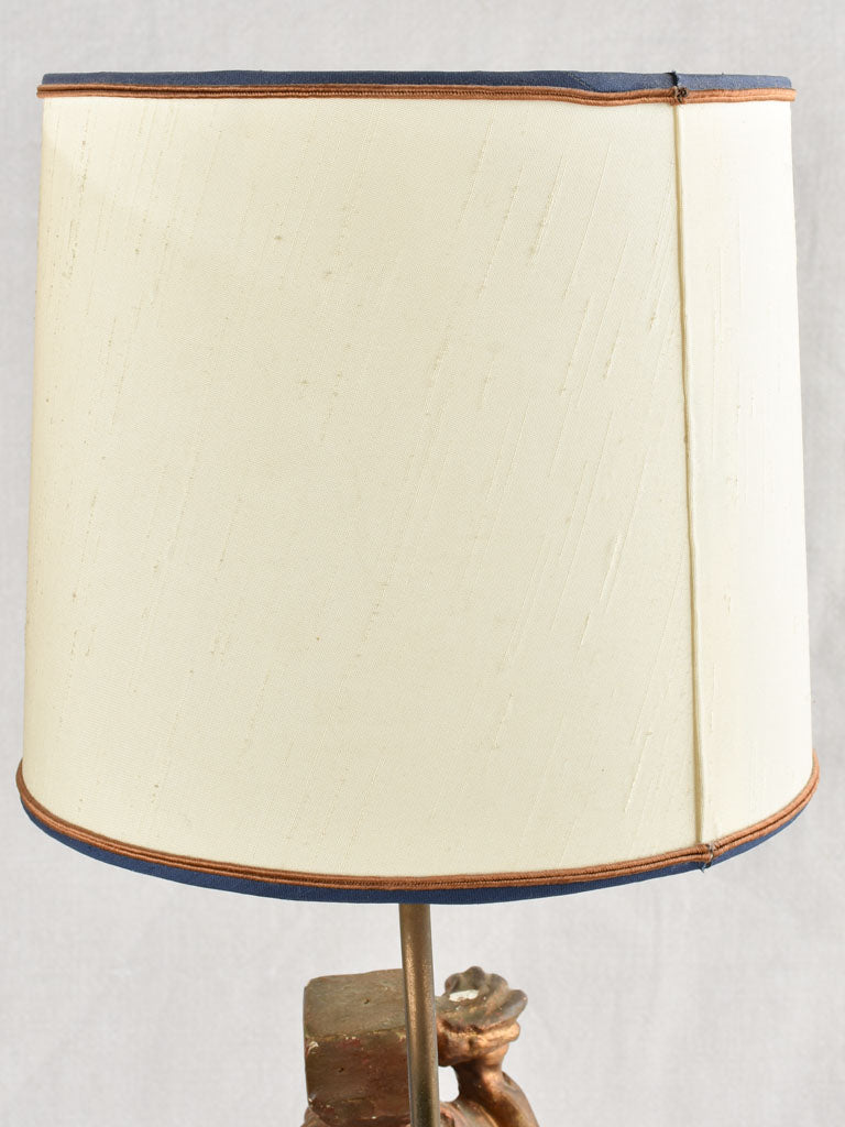 Pair of gilded table lamps - cherubs 24¾"