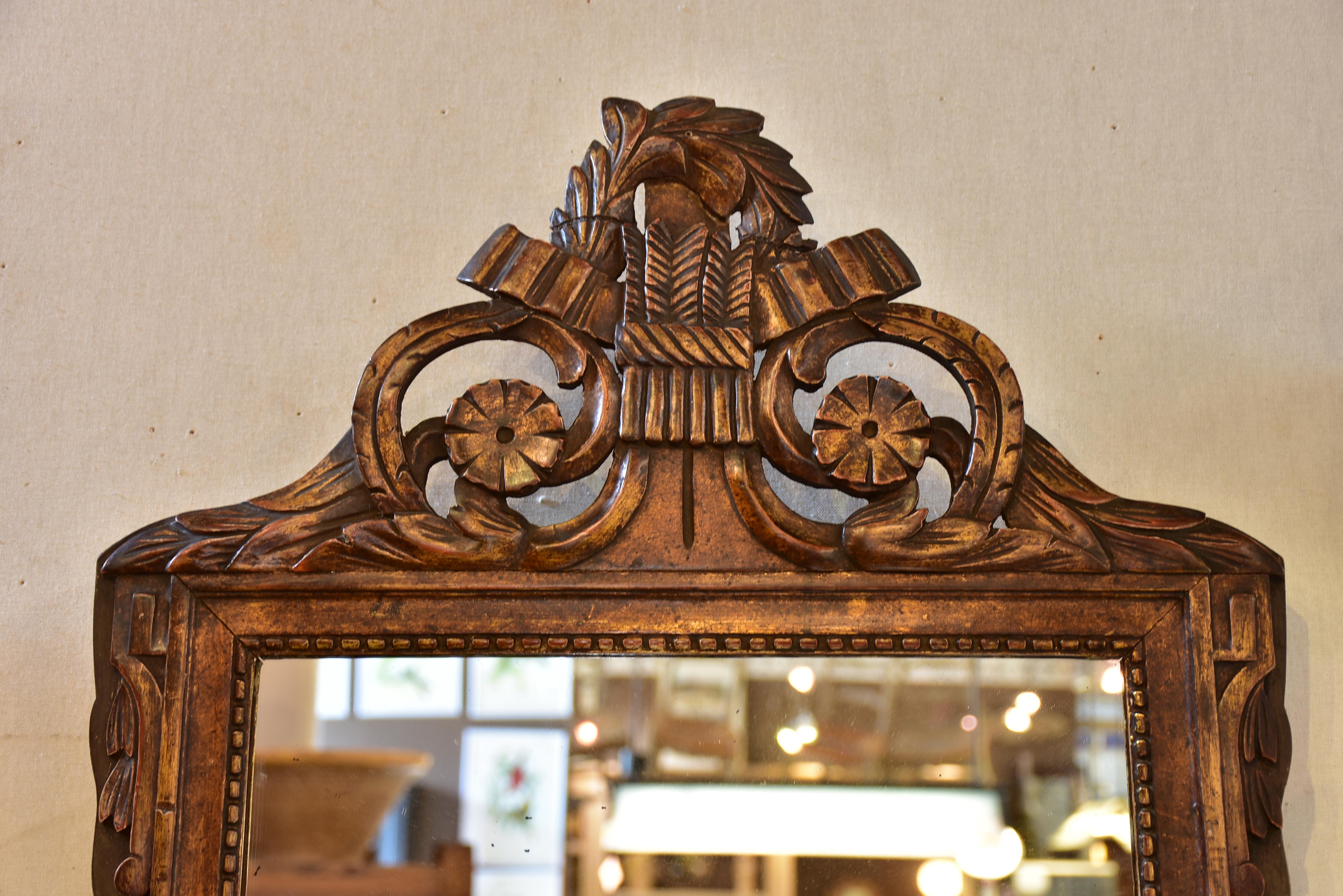 19th century carved Directoire mirror