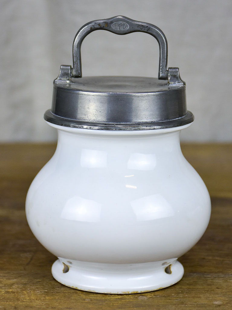 Antique French pot à bouillion - soup carrier