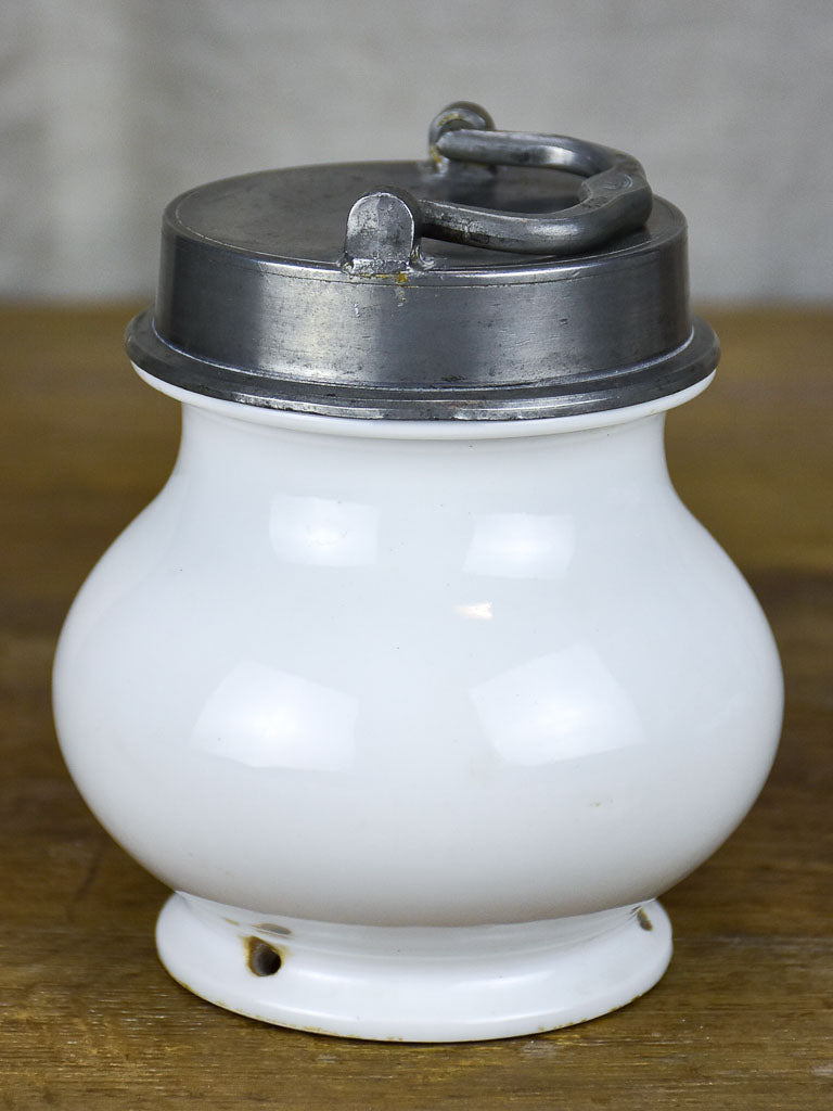 Antique French pot à bouillion - soup carrier