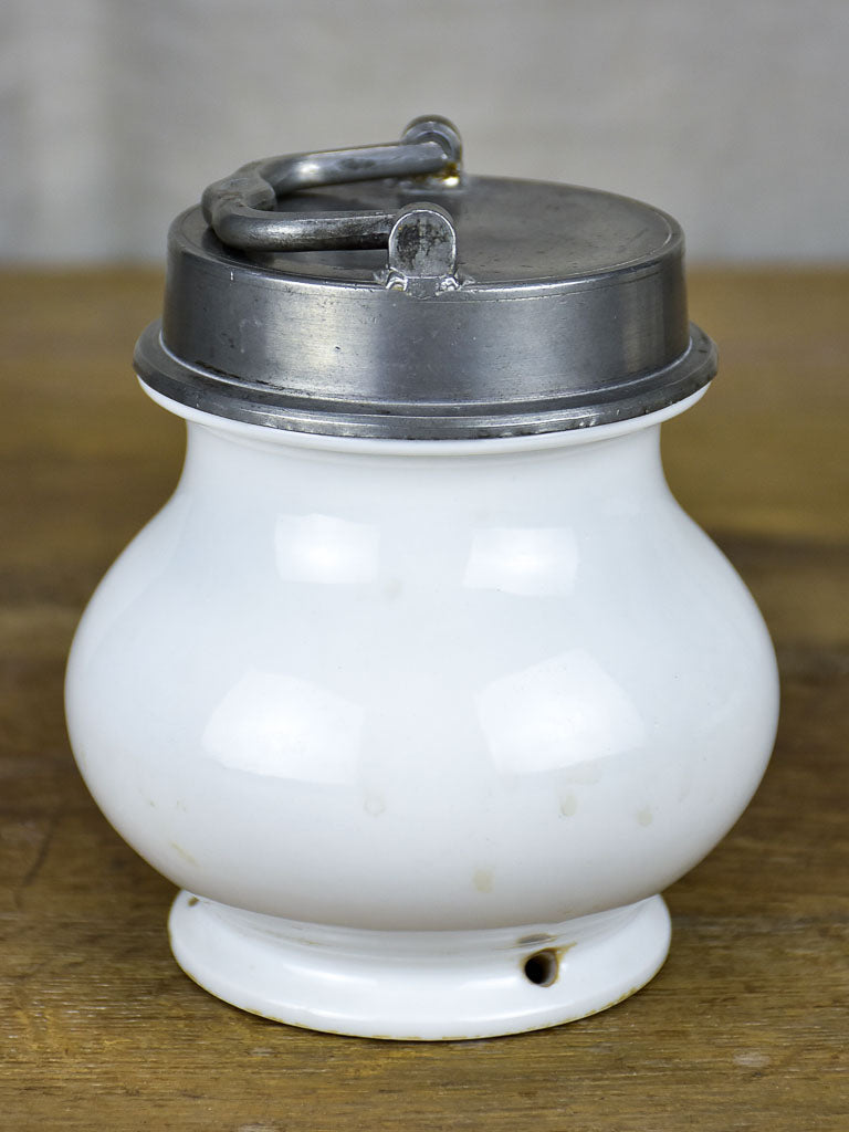 Antique French pot à bouillion - soup carrier