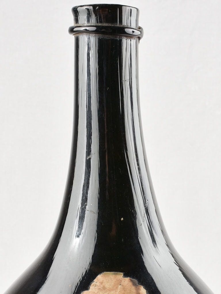Large Dark Opaque Glass Bottle for vinegar 11/12 - 23¾"