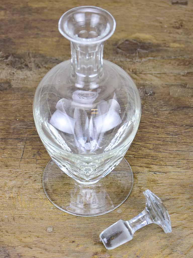 1950's French crystal liqueur decanter