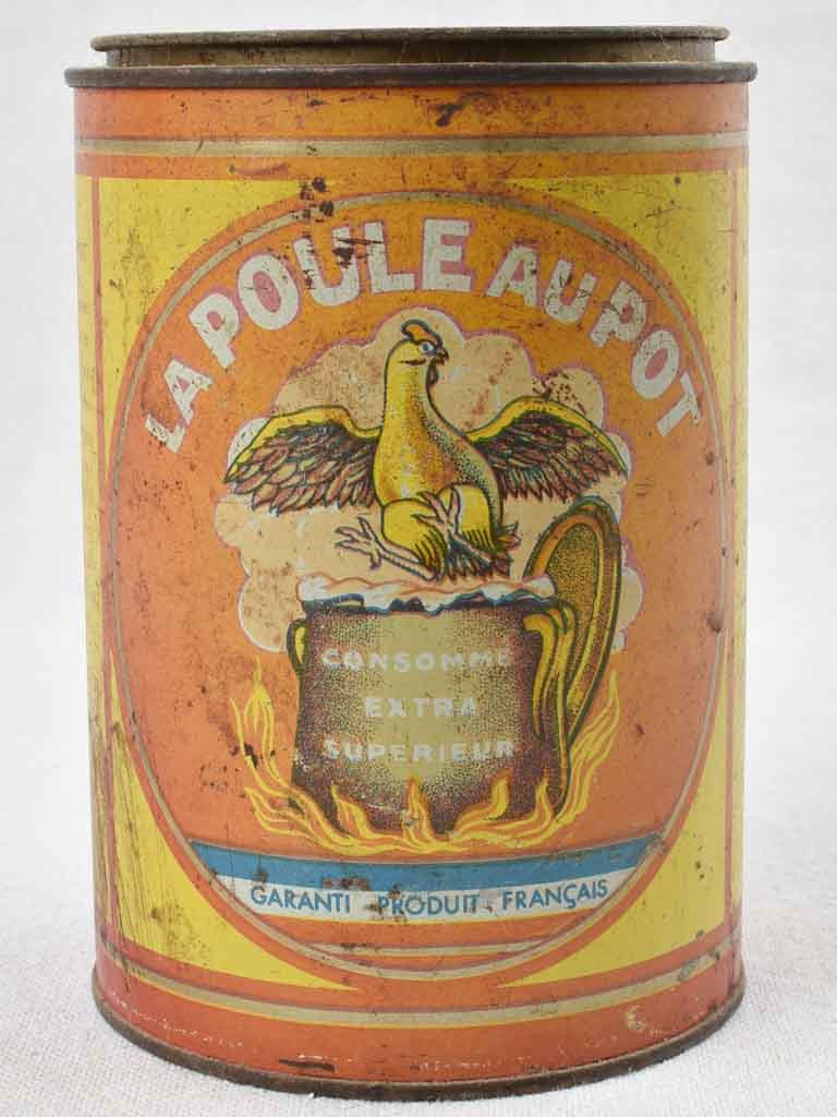 Vintage, rusty lid pot-roast container