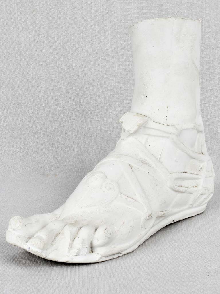 Vintage 1960s Greek Plaster Foot Sculpture