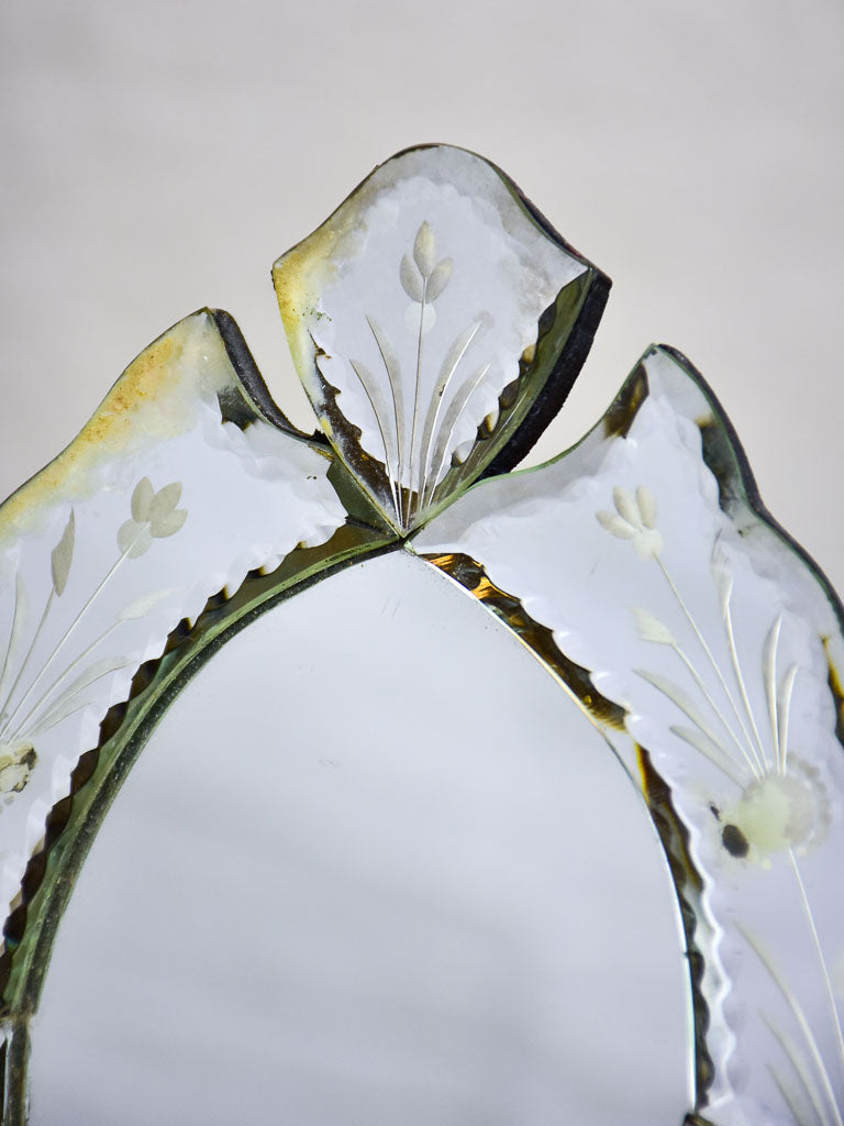 Small antique Venetian style vanity mirror