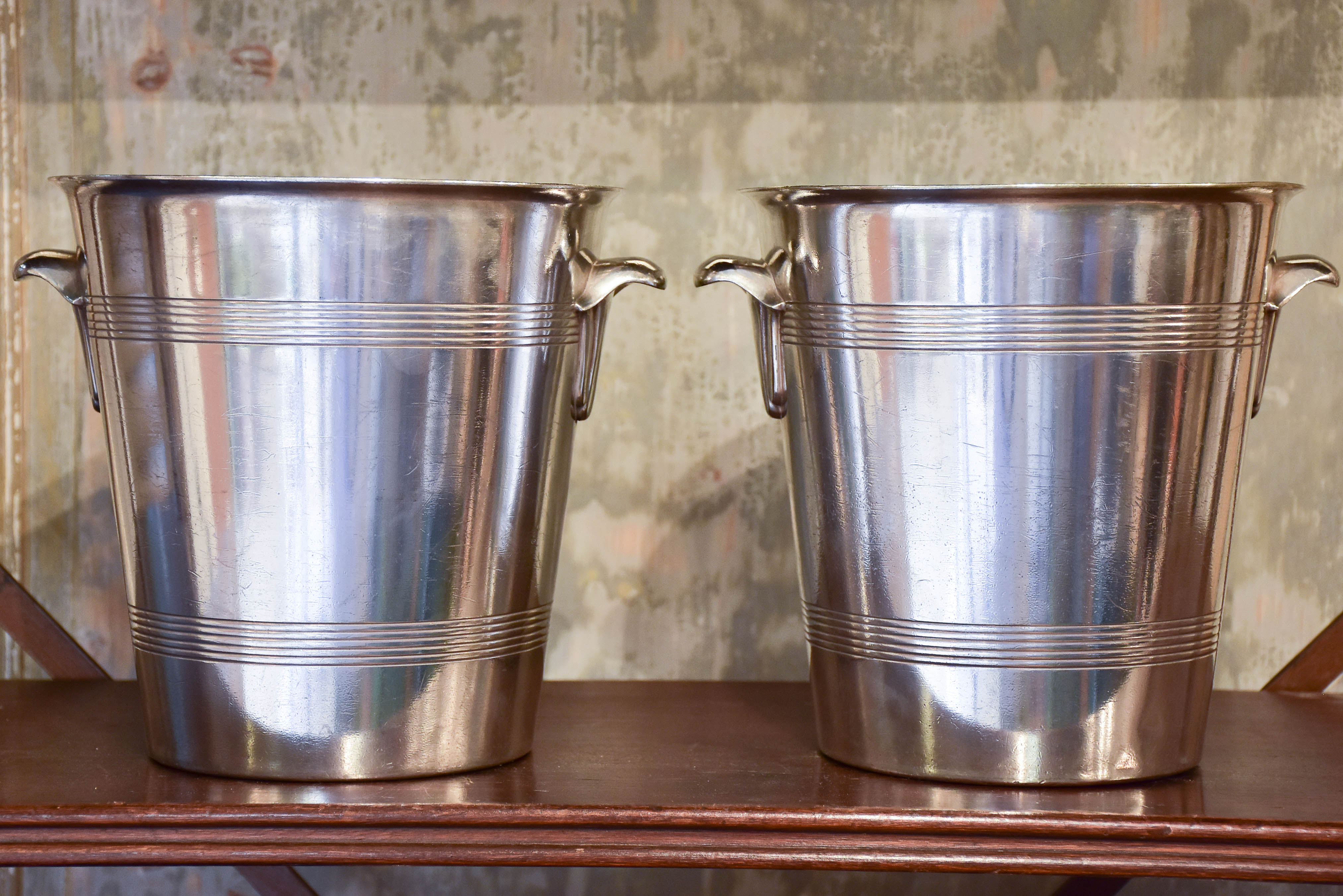 Pair of antique French champagne buckets