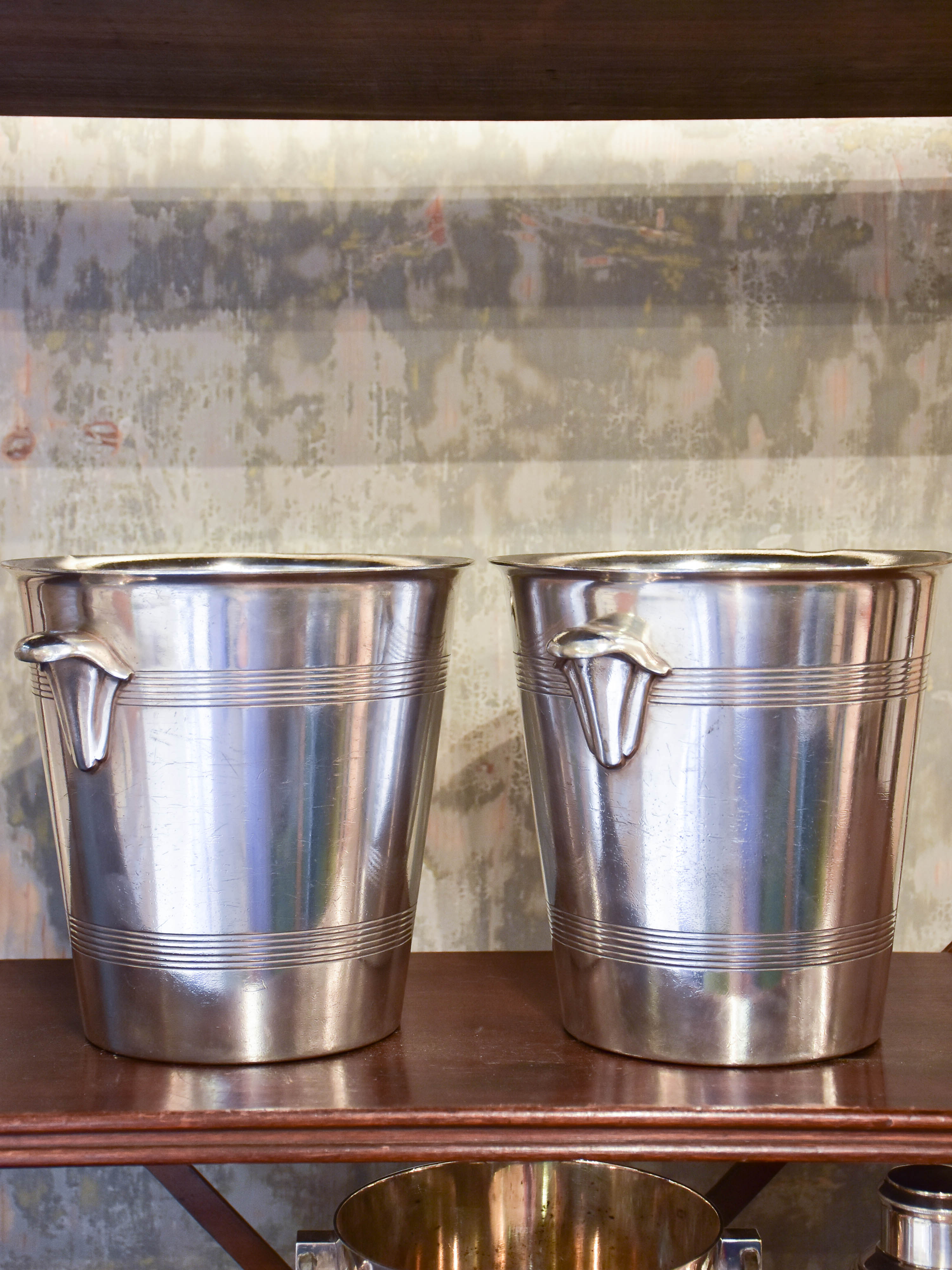 Pair of antique French champagne buckets