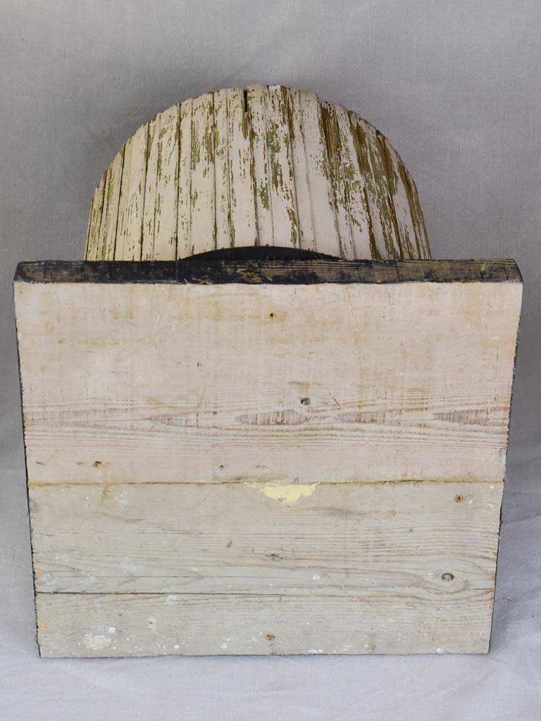 Pair of column-shaped wooden display pedestals 20½"