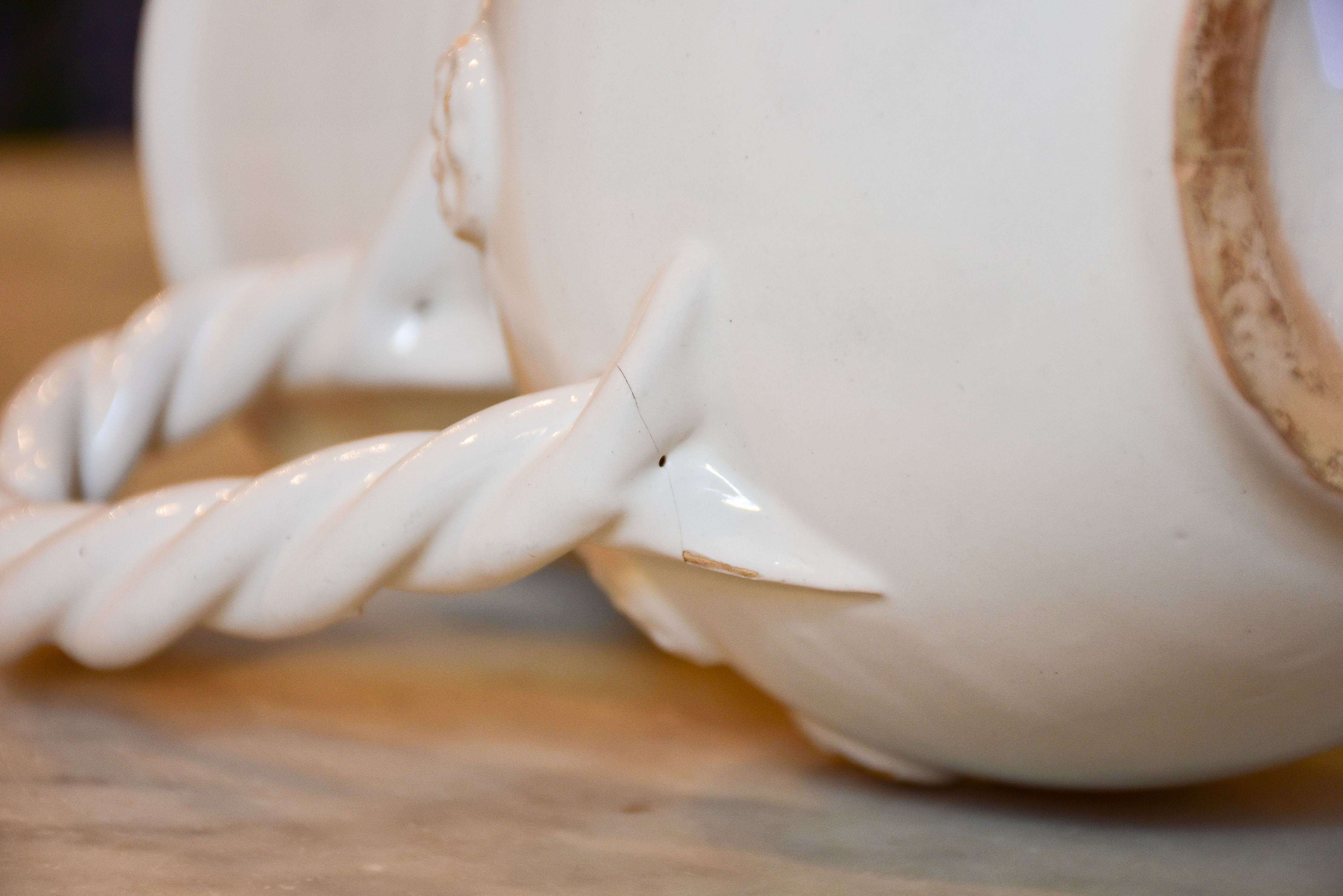 Vintage Emile Tessier jug with twisted handle