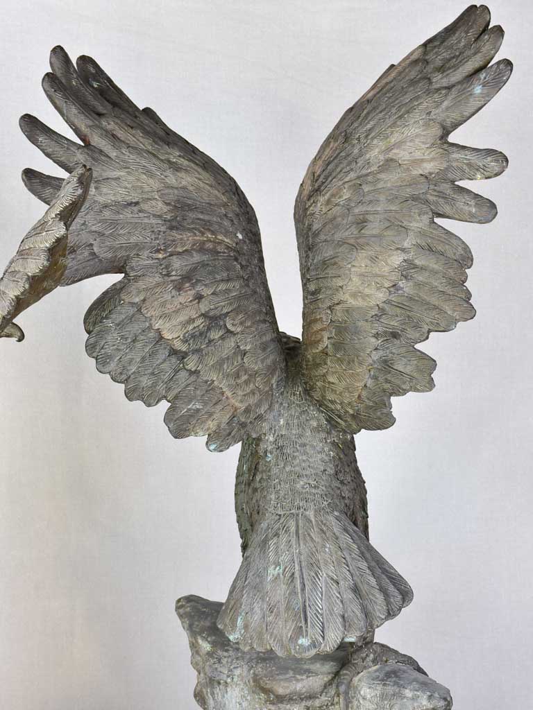 Large early twentieth century French sculpture of an eagle 41"