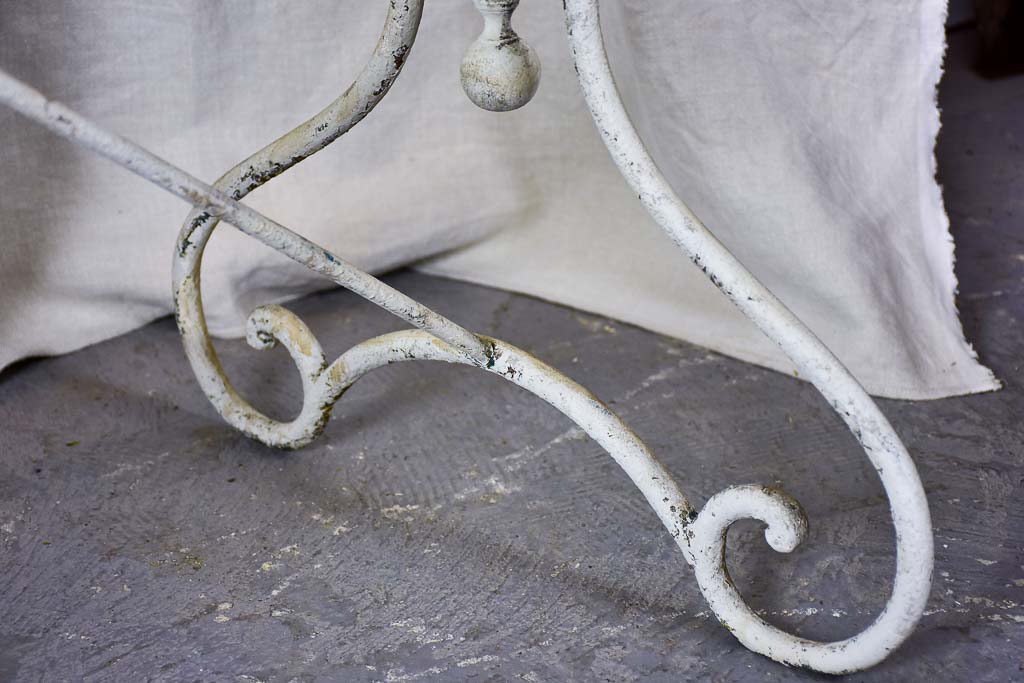 Antique French marble bistro table - rectangular