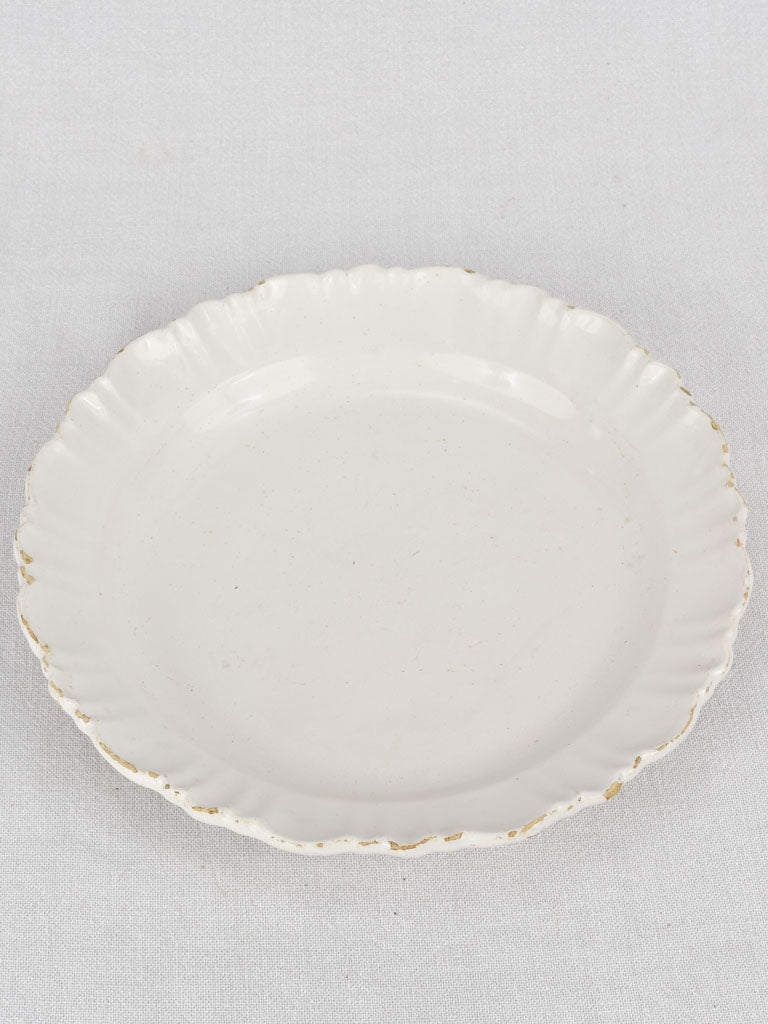 Platter, ironstone, round, 18th-century 12¼"