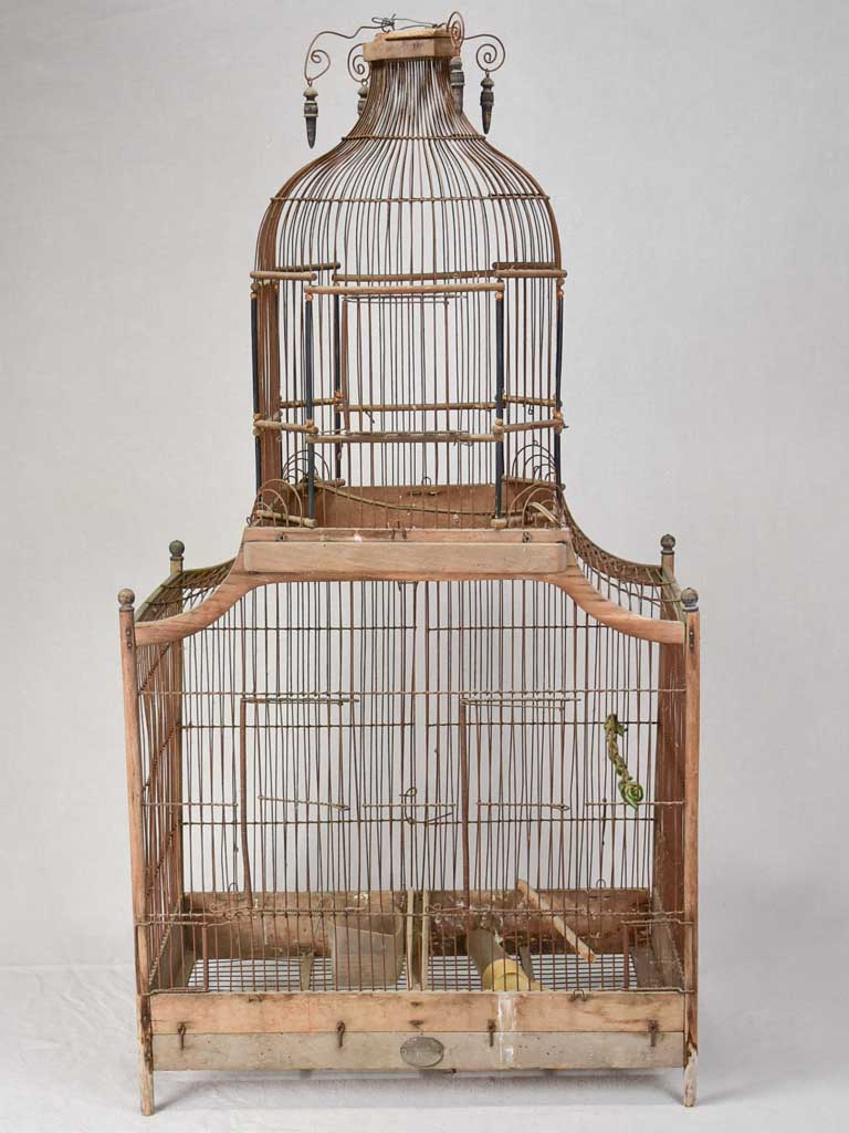 Superb large early 20th century French birdcage 38¼"