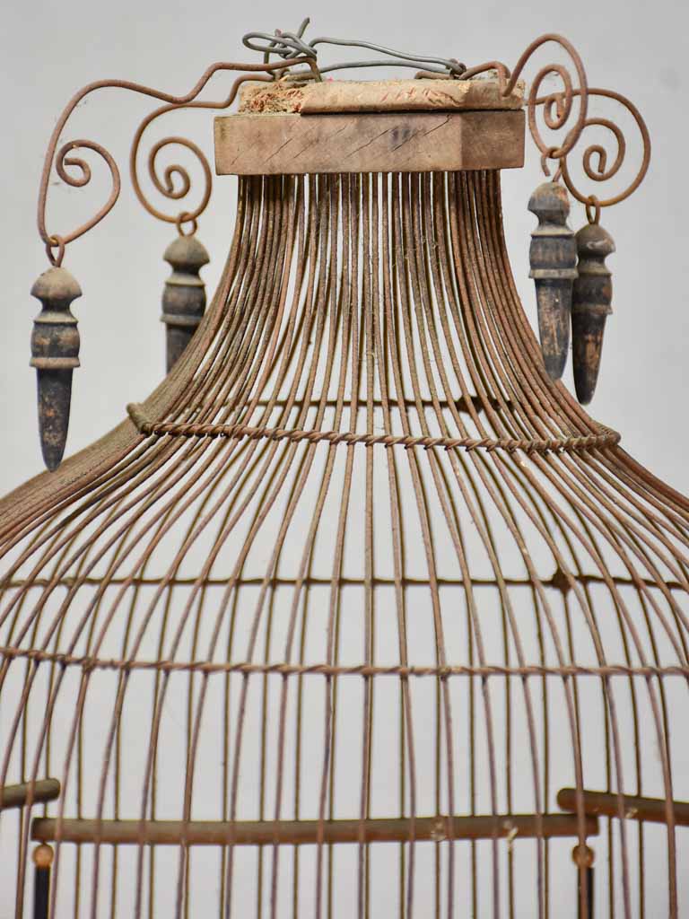 Superb large early 20th century French birdcage 38¼"