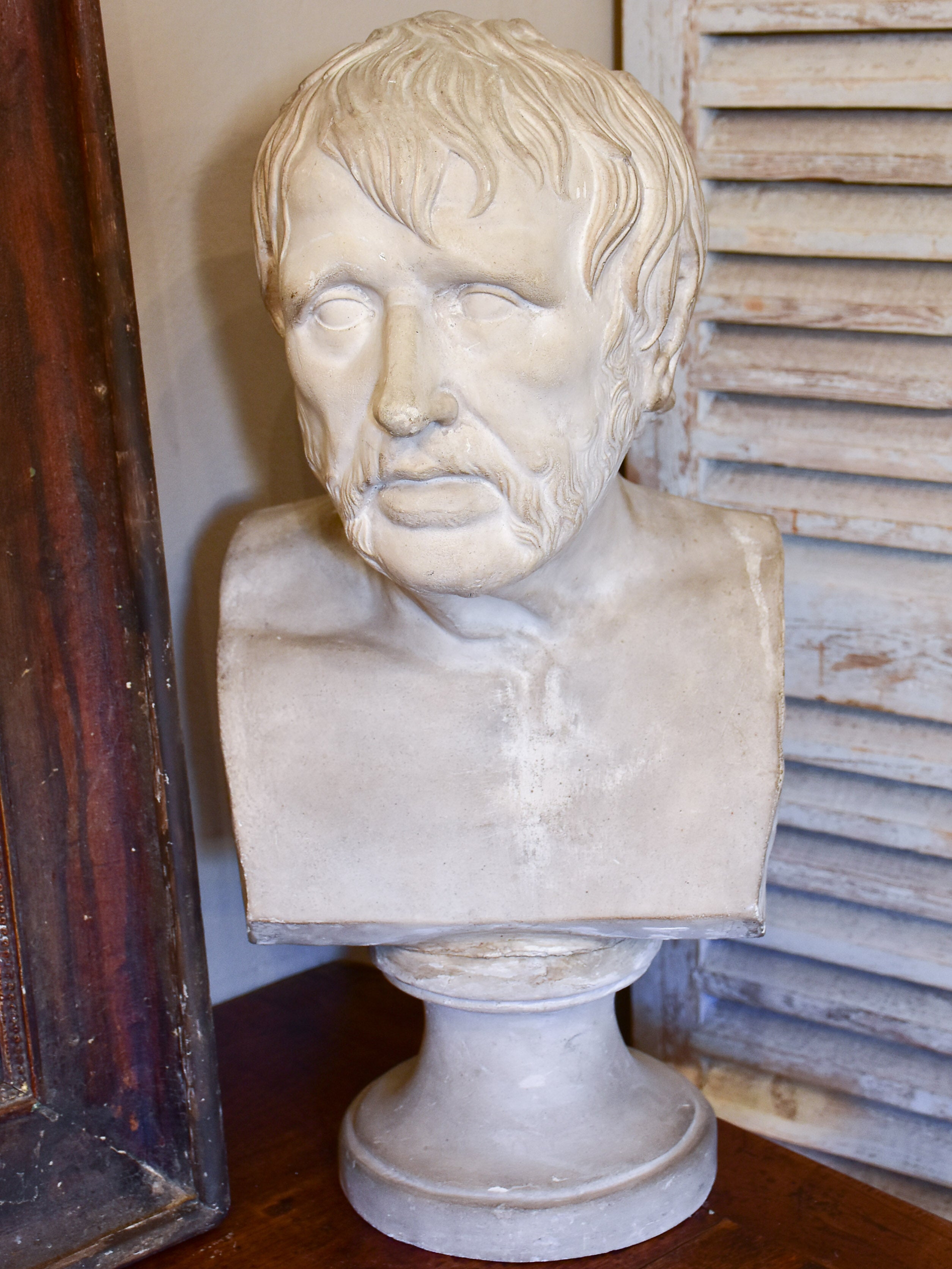 Antique French bust of Seneque