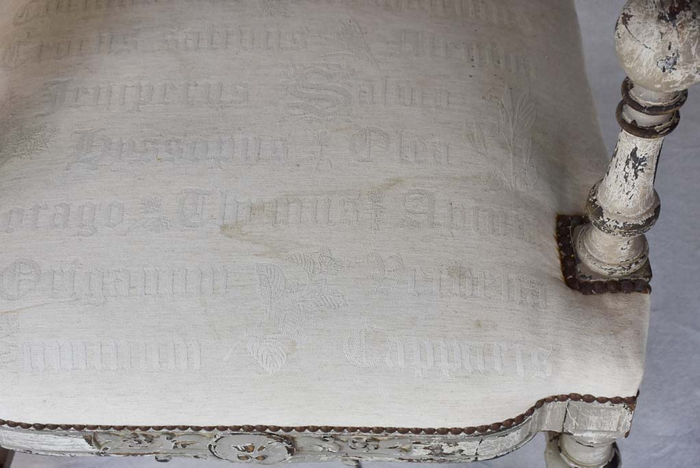 Pair of large antique French armchairs