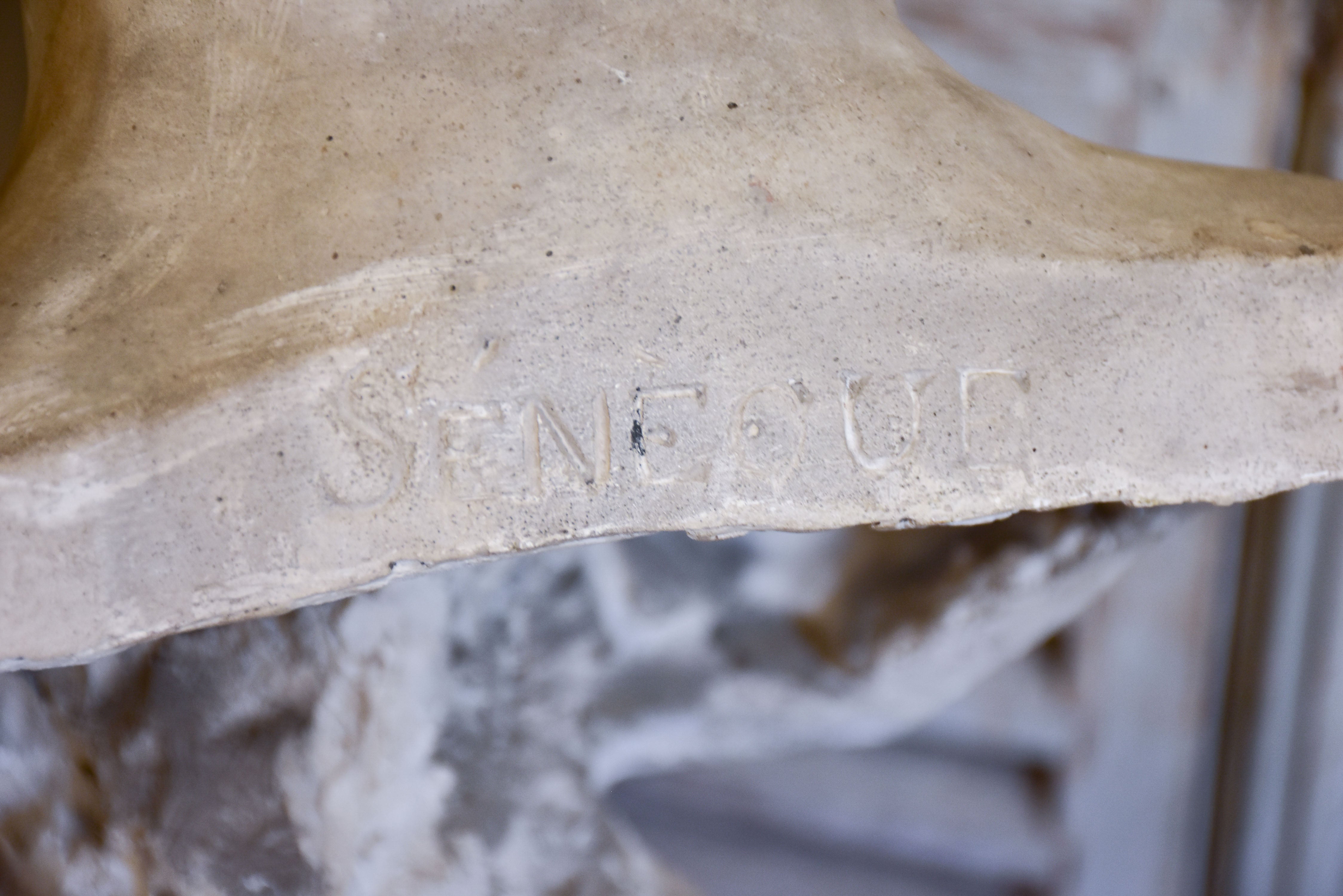 Antique French bust of Seneque