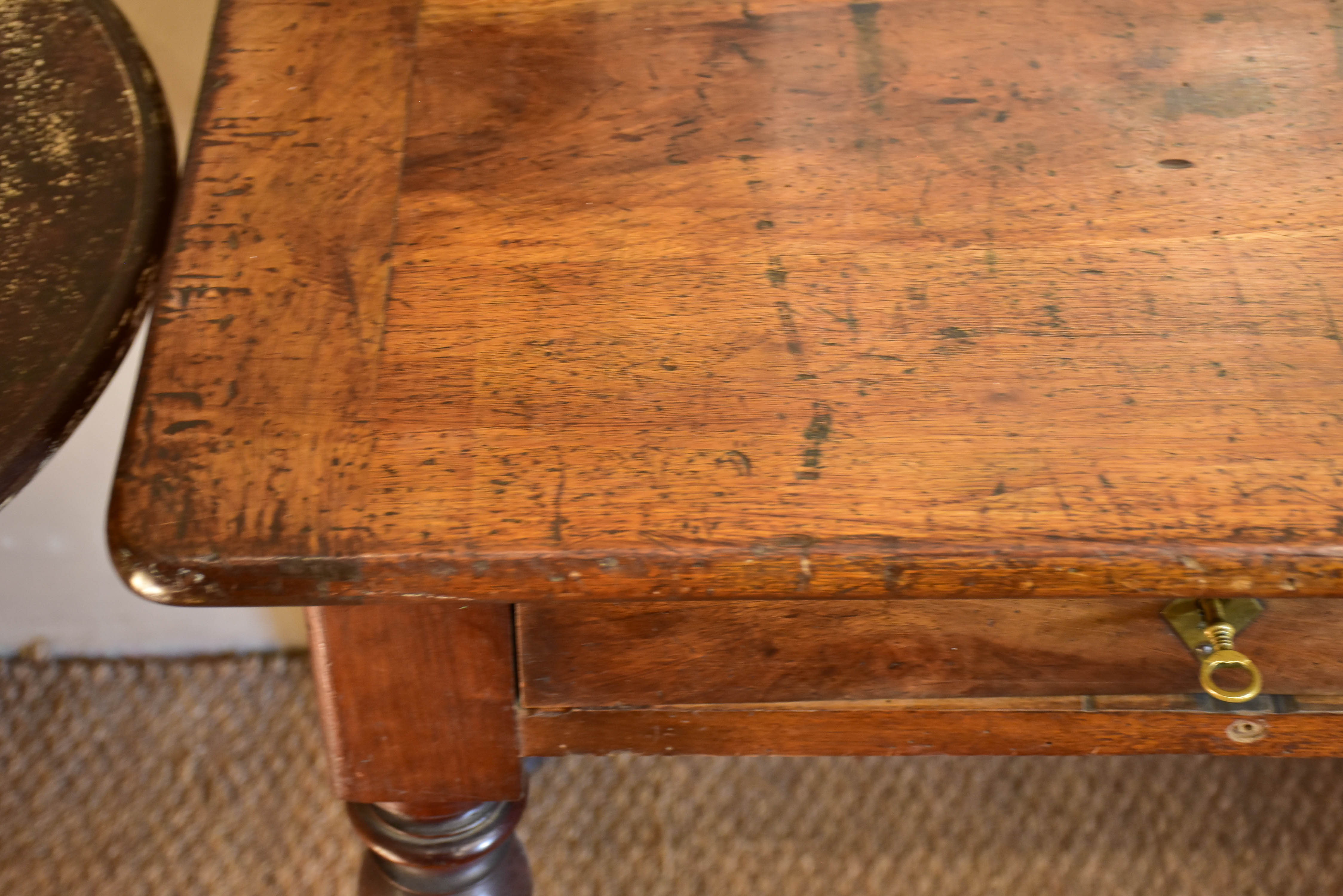 Large antique French console table from a boutique