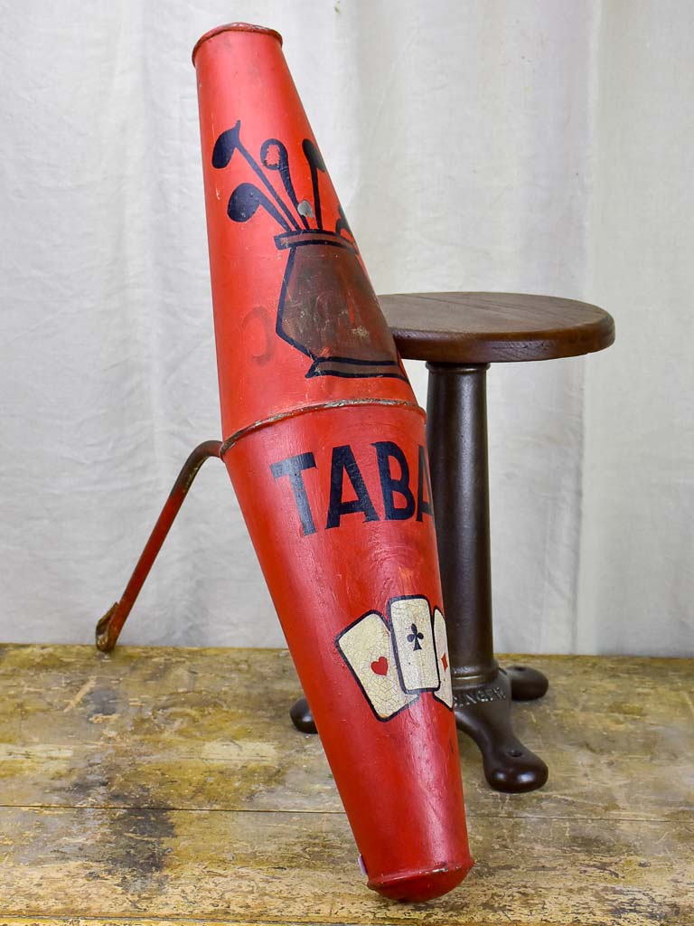 Antique French Tabac sign - carrot