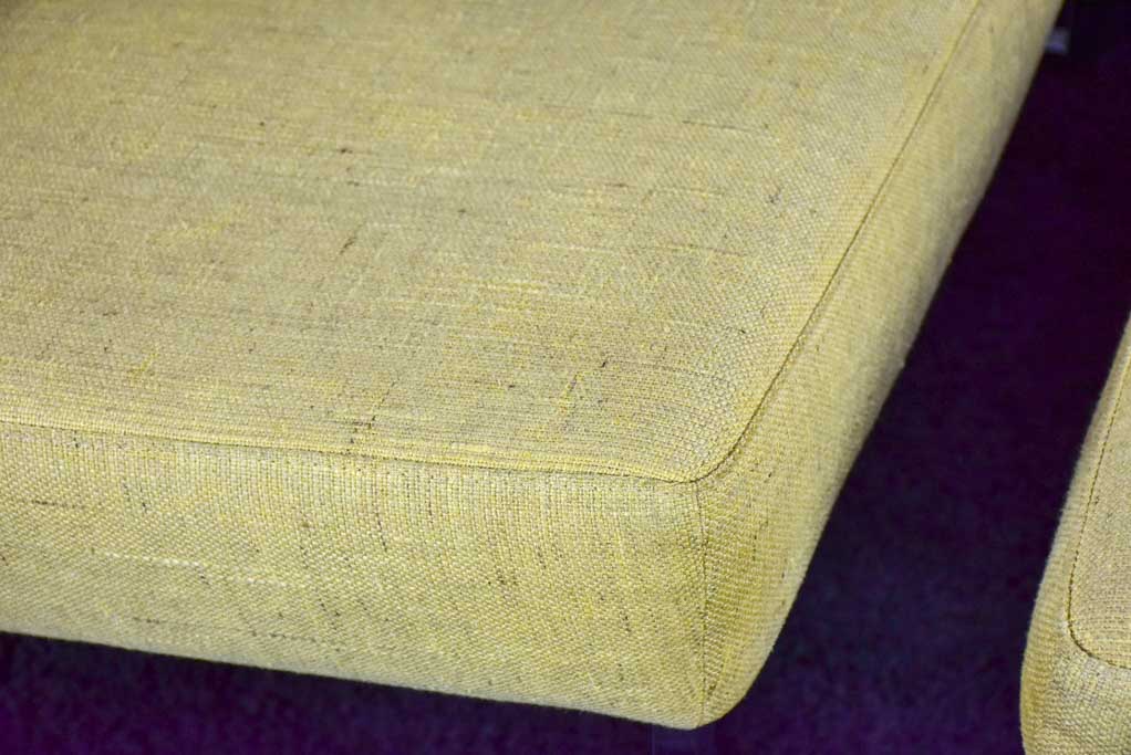 1970's triangular chair with matching ottoman