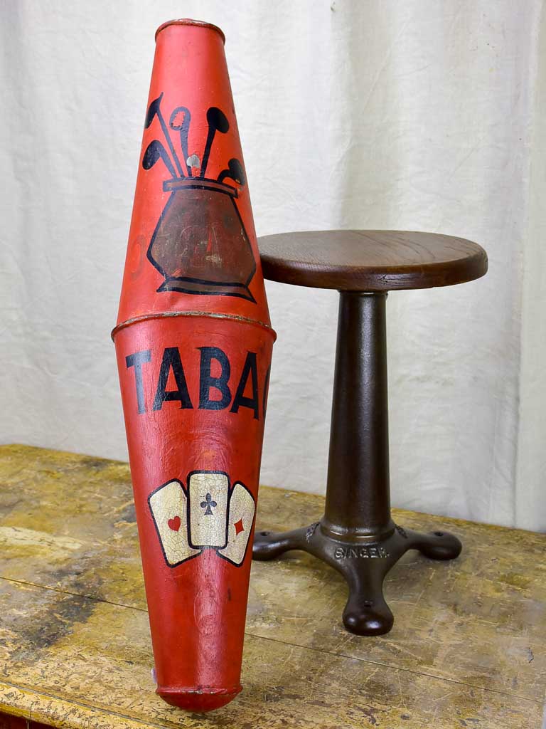 Antique French Tabac sign - carrot