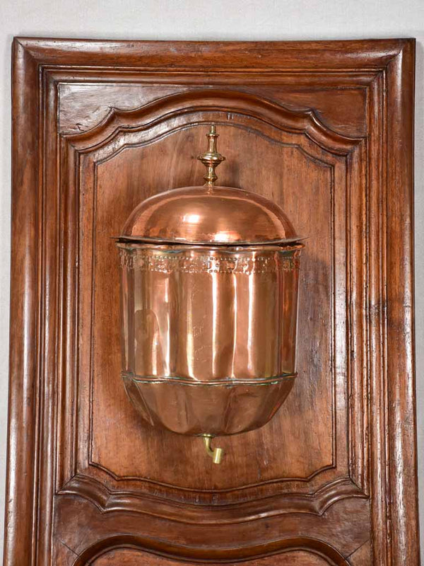 Aged copper fountain with elegant style