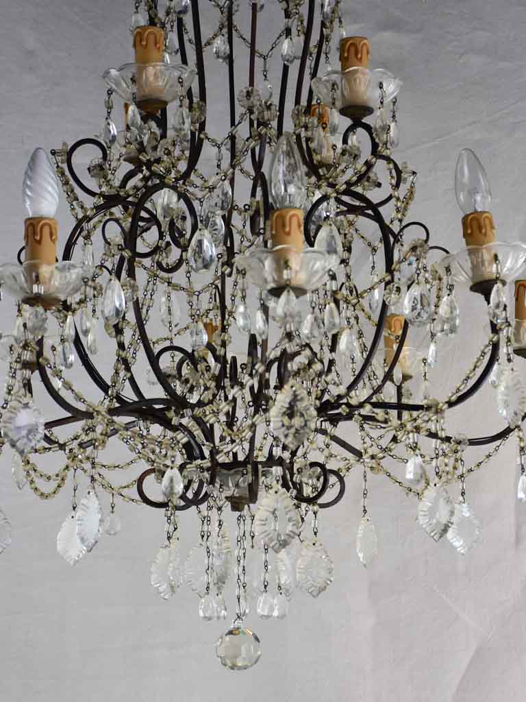 Large early twentieth century Italian chandelier - 12 lights 38½"