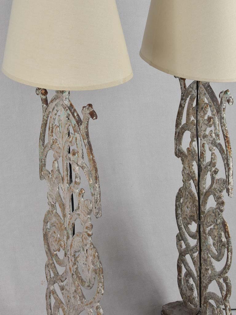 Tall/Floor lamps, salvaged material, 19th-C, 47¾"