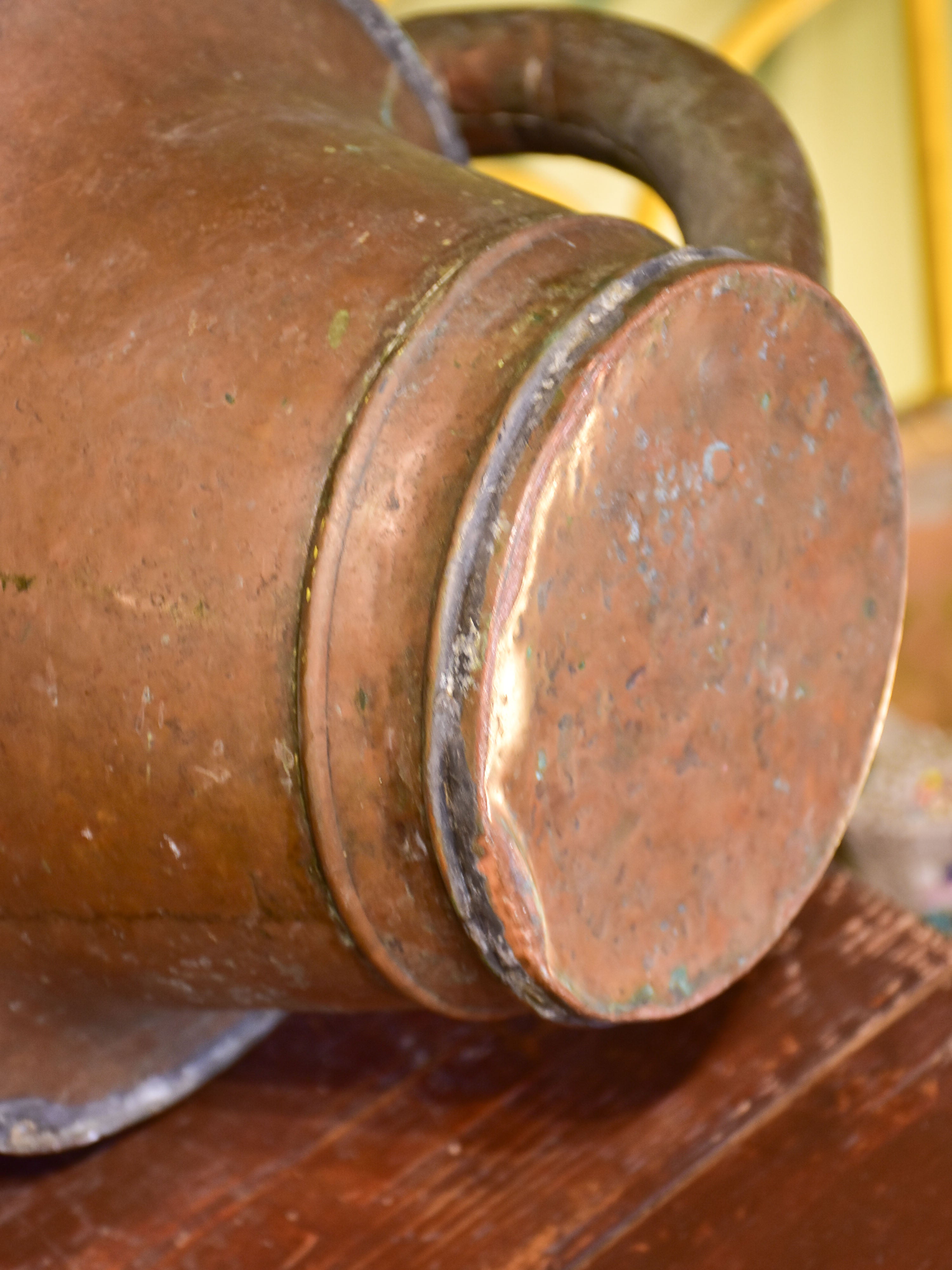 Antique French copper watering can