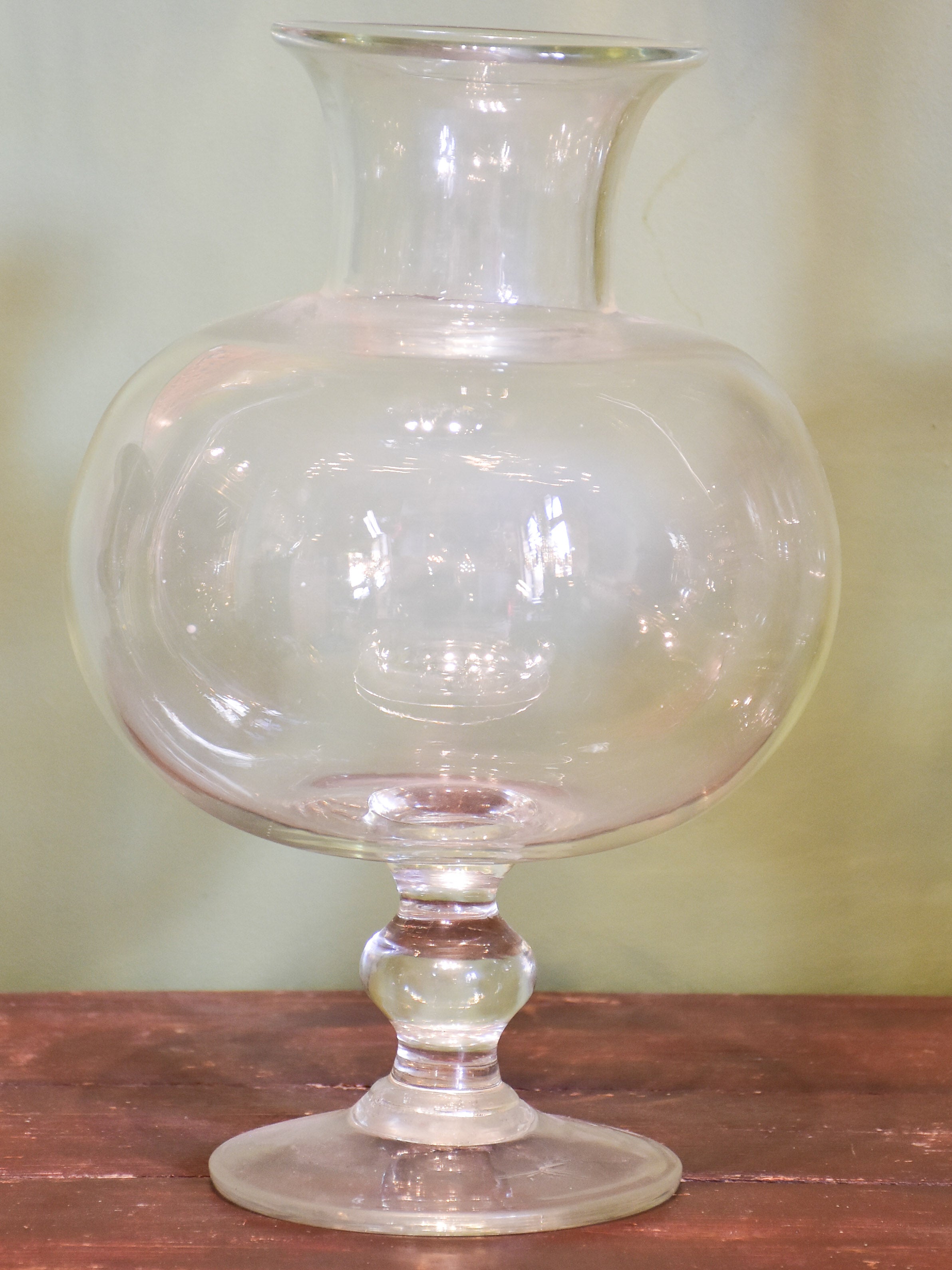 French apothecary glass sangsue jars