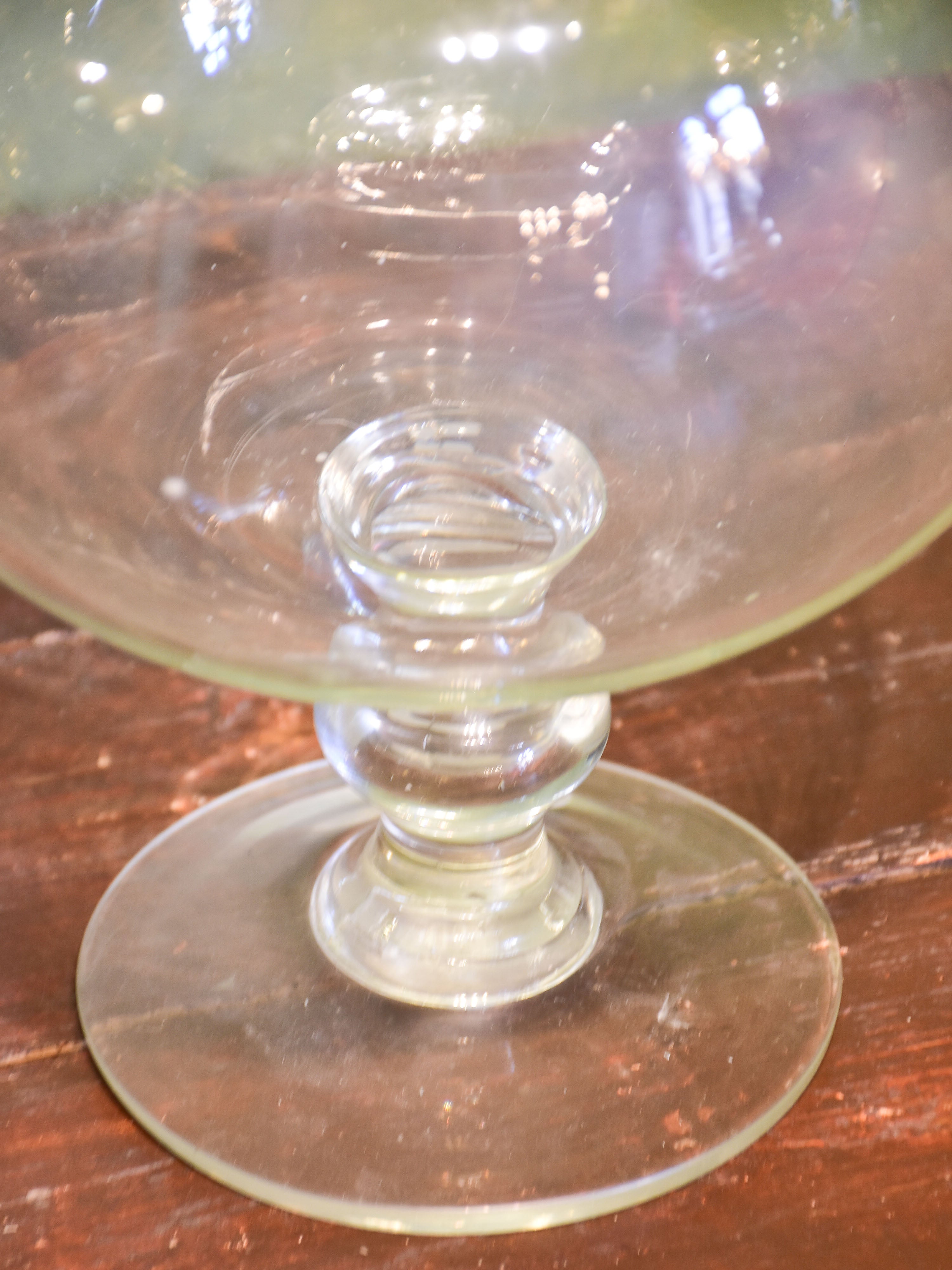 French apothecary glass sangsue jars