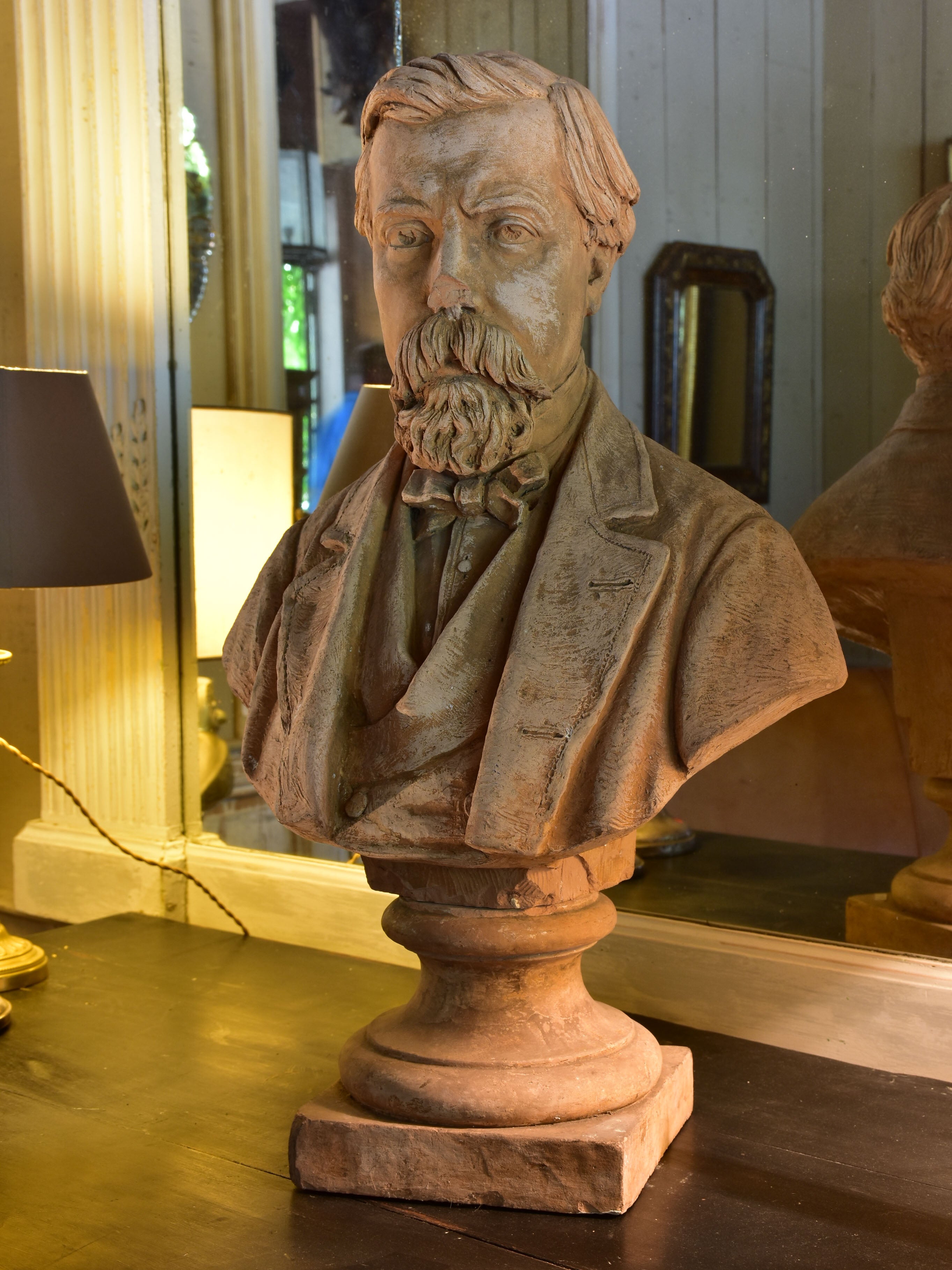 19th century French bust signed and dated by the sculptor Guillemin 1874