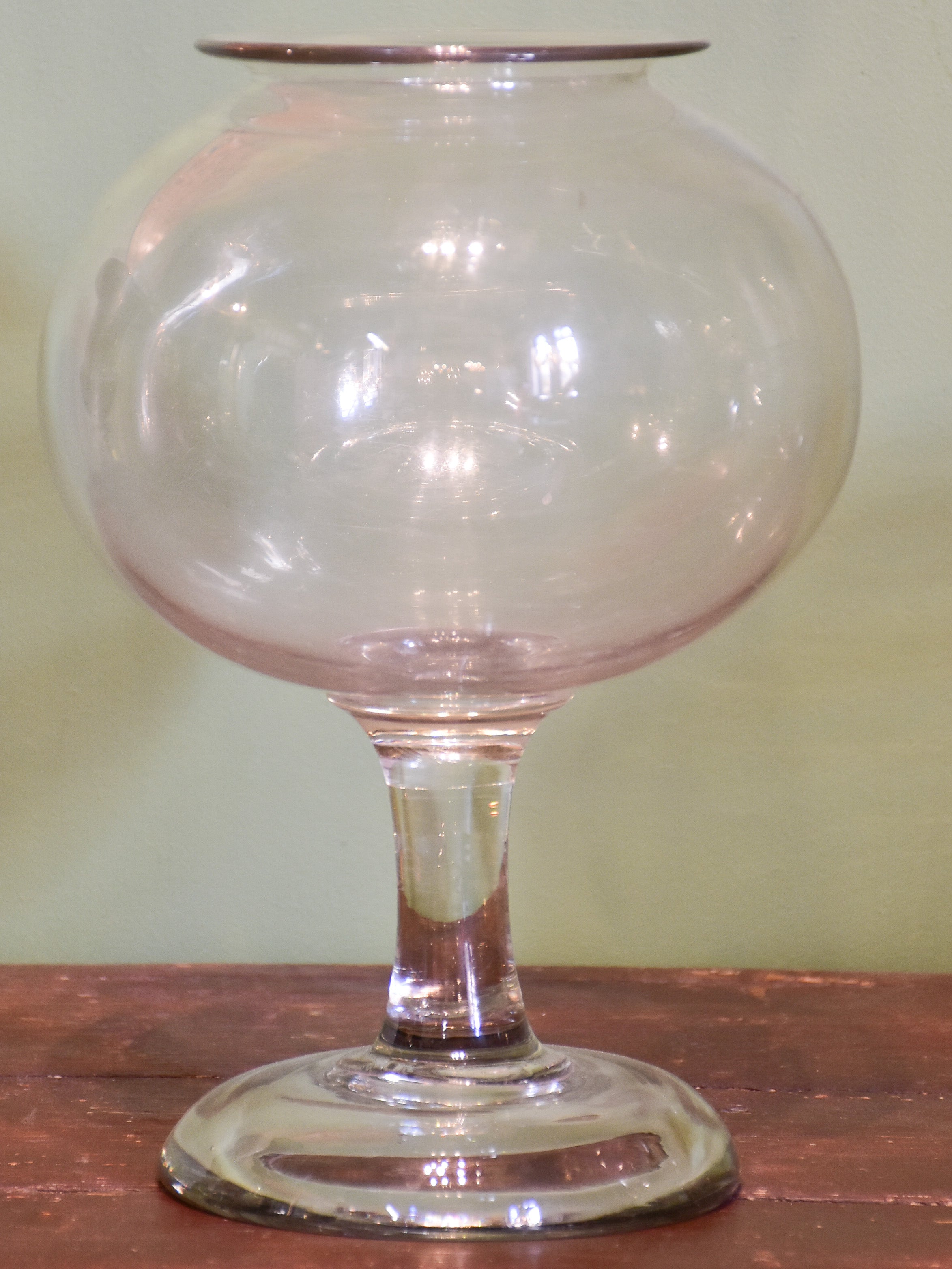 French apothecary glass sangsue jars
