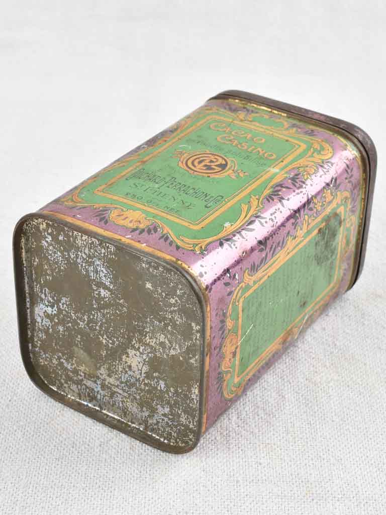 Small 1930's container for storing cocoa - Cacao Casino 5"