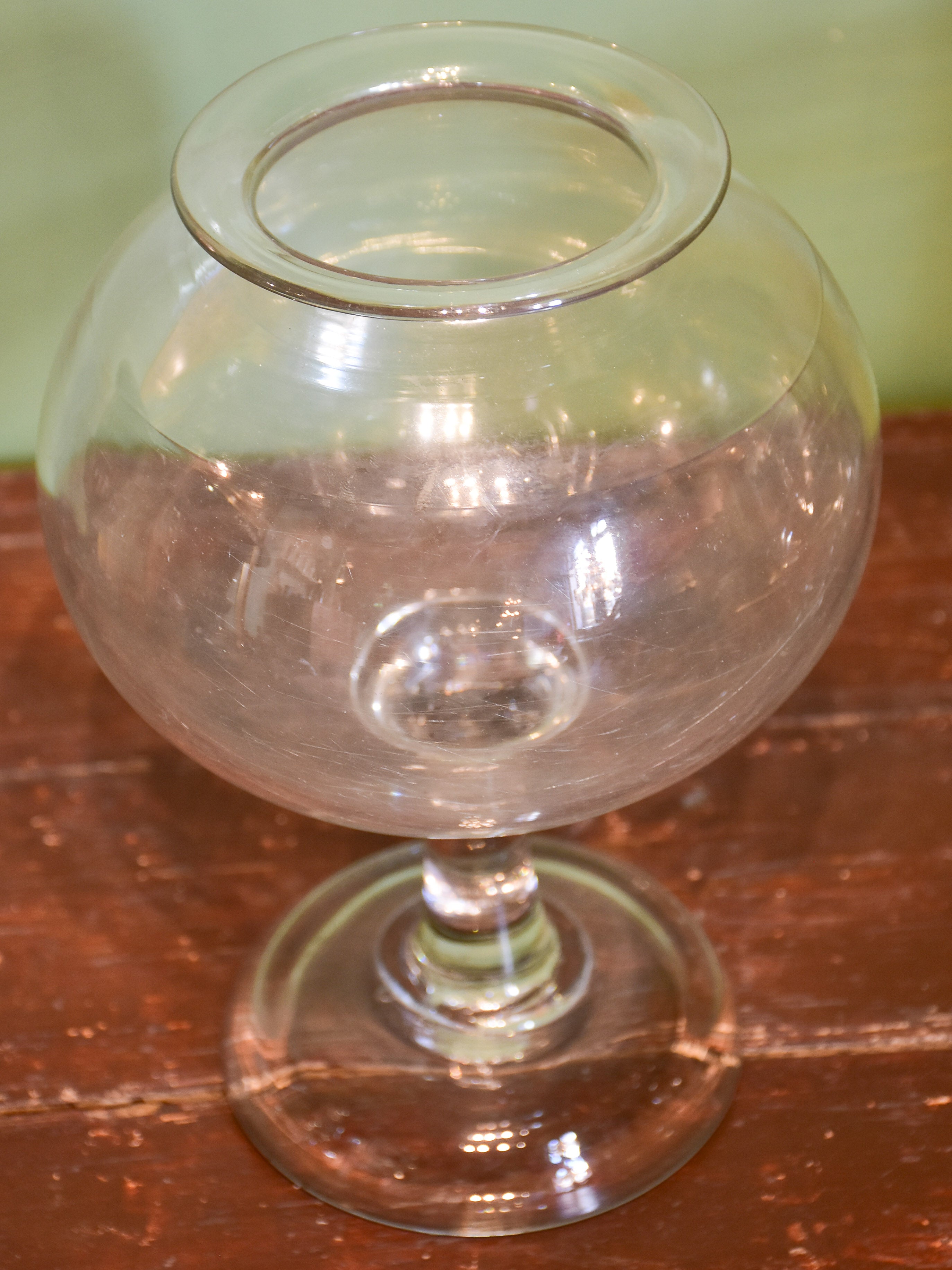 French apothecary glass sangsue jars