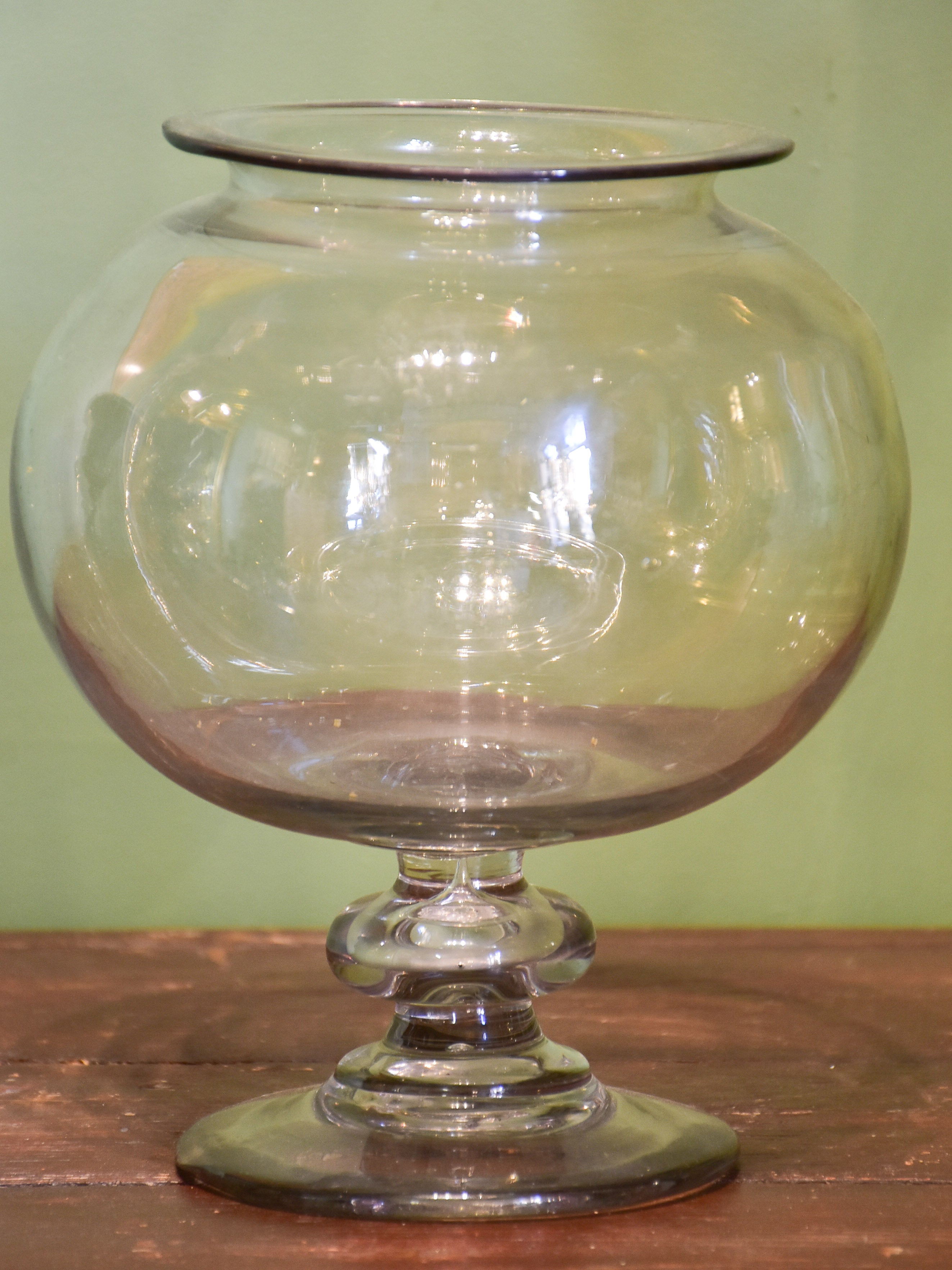French apothecary glass sangsue jars