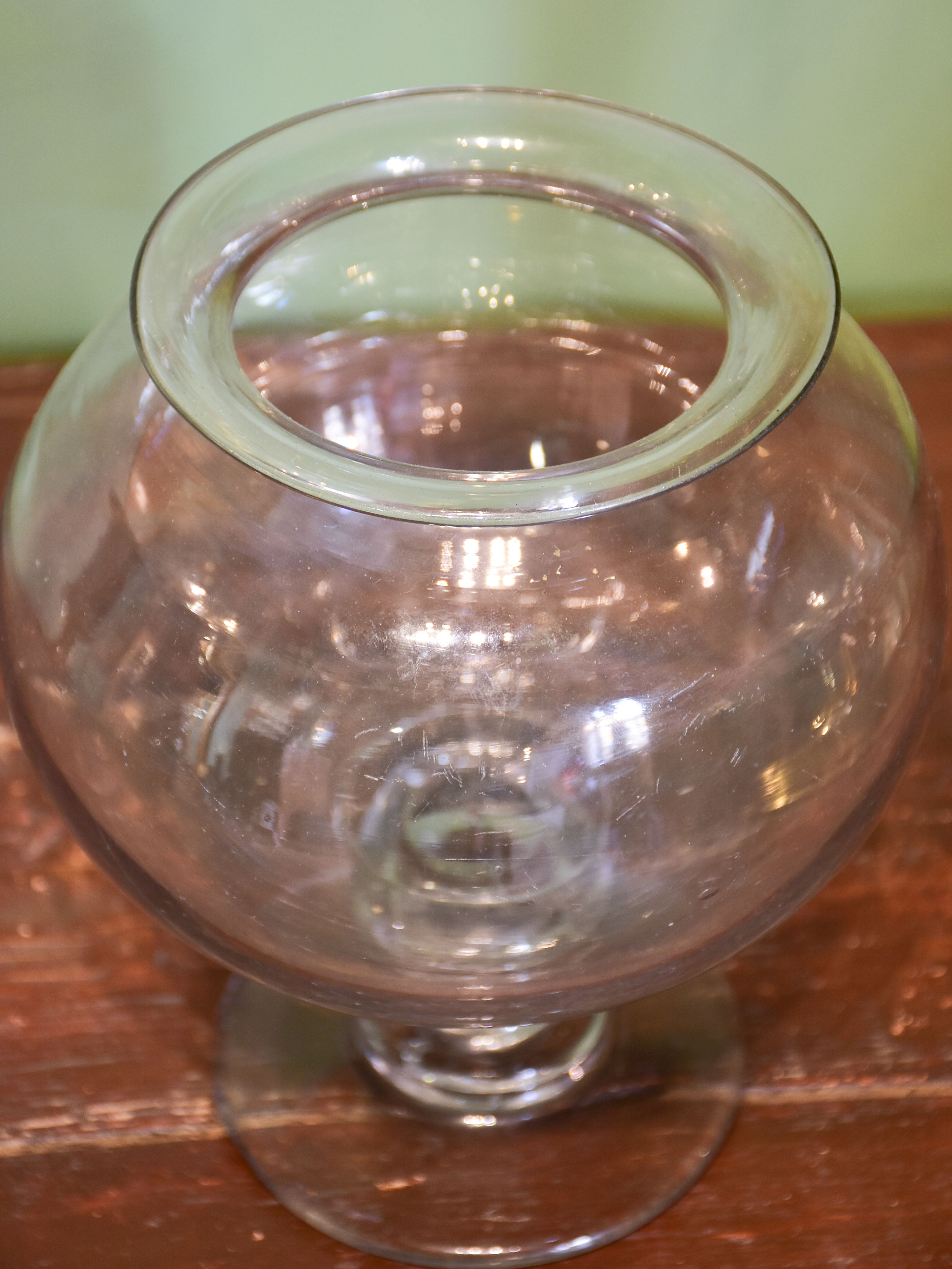French apothecary glass sangsue jars