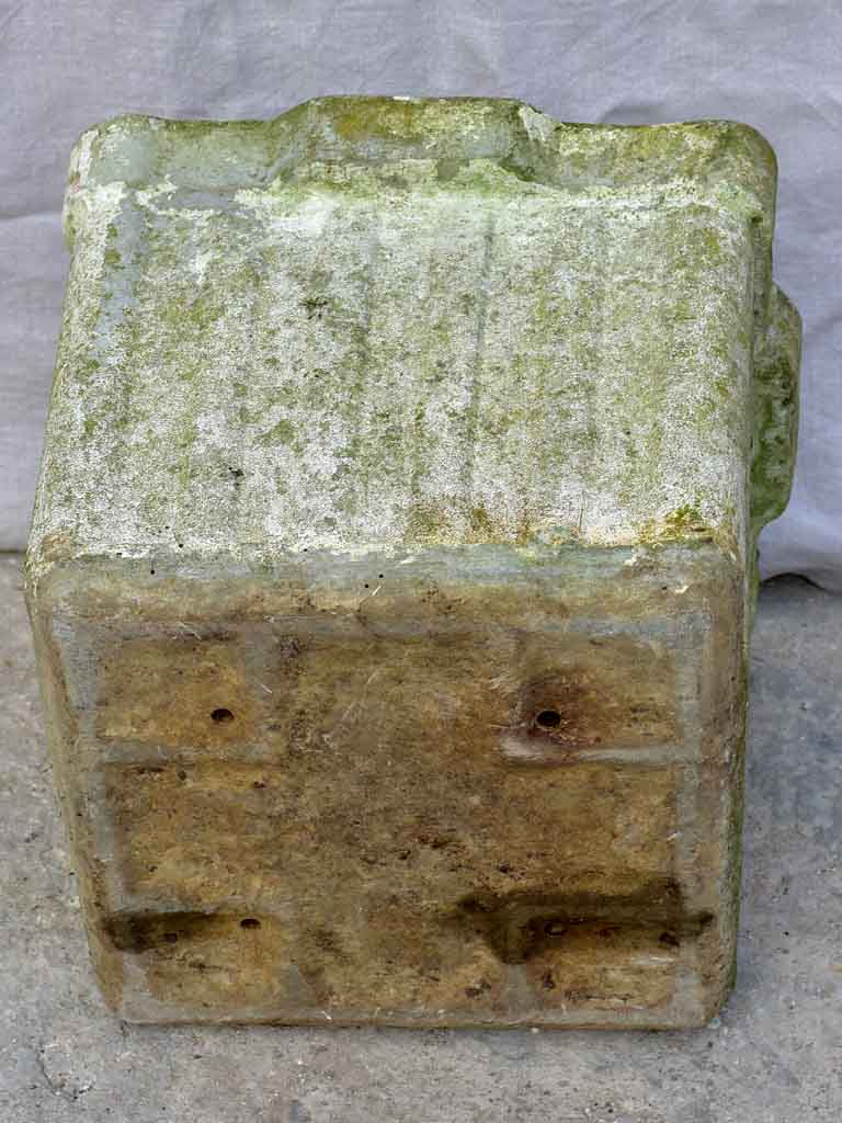Large mid-century square Willy Guhl garden planter 17" x 17"