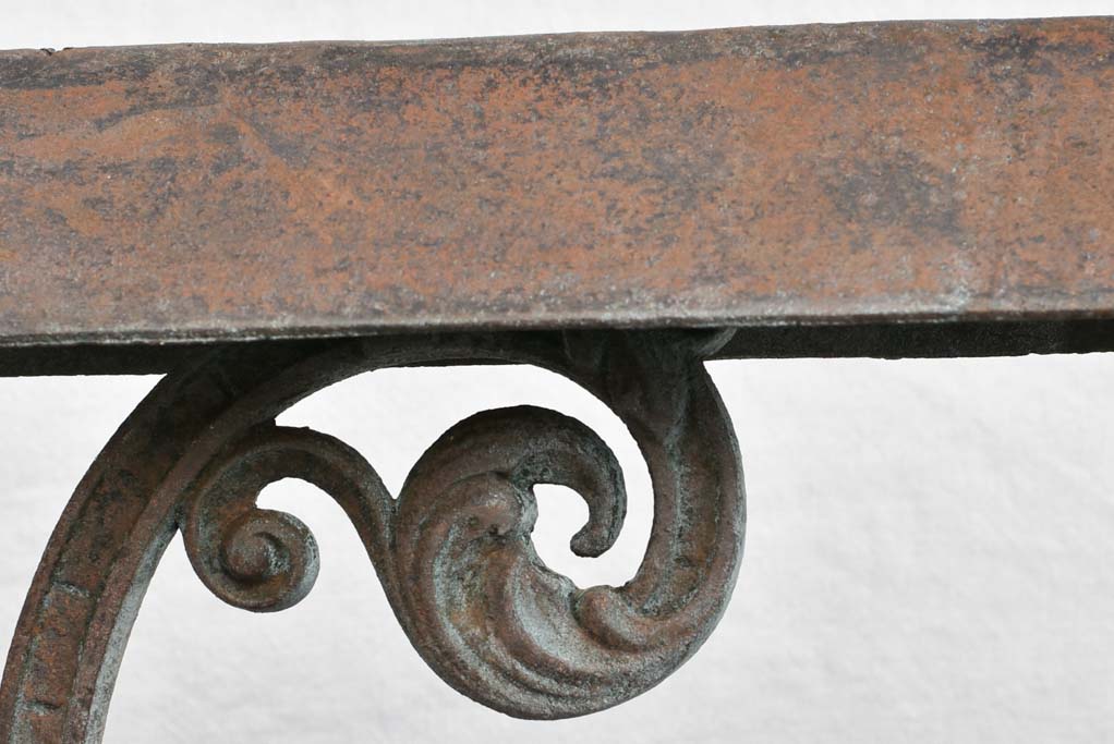 Antique French saddle rack with horse head - cast iron 23¼" x 15"