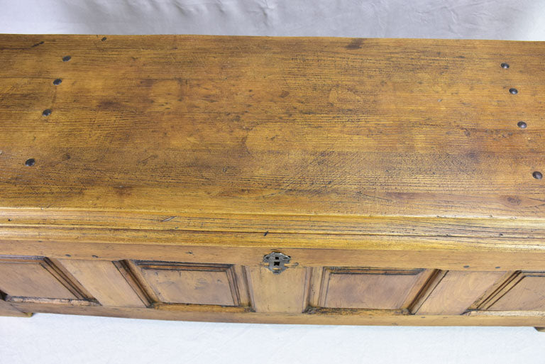 Antique French storage trunk 69"