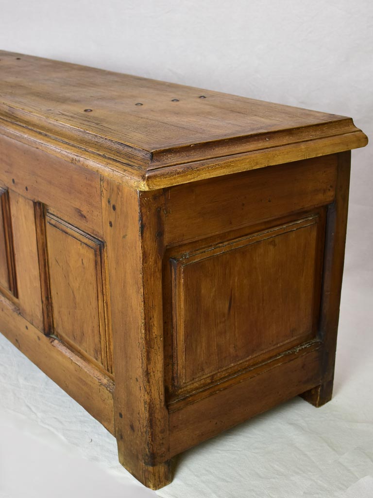 Antique French storage trunk 69"