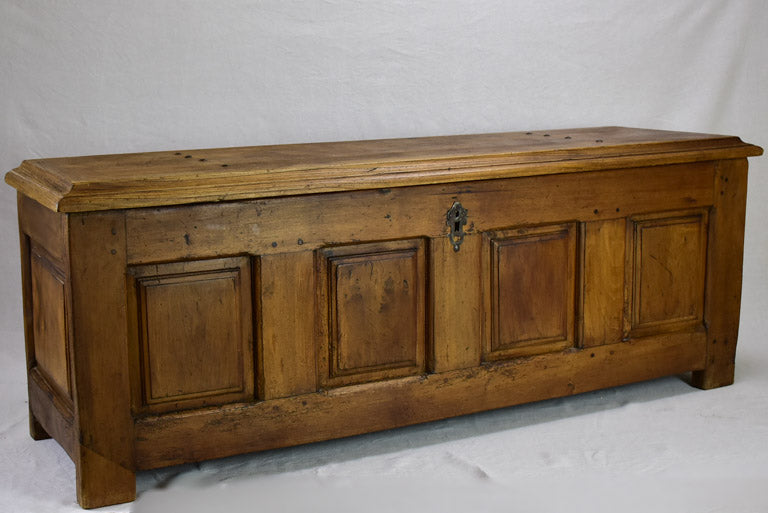 Antique French storage trunk 69"