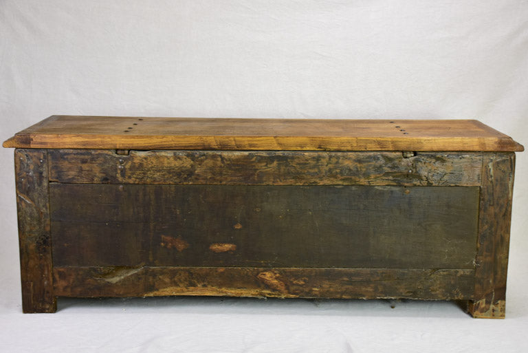 Antique French storage trunk 69"