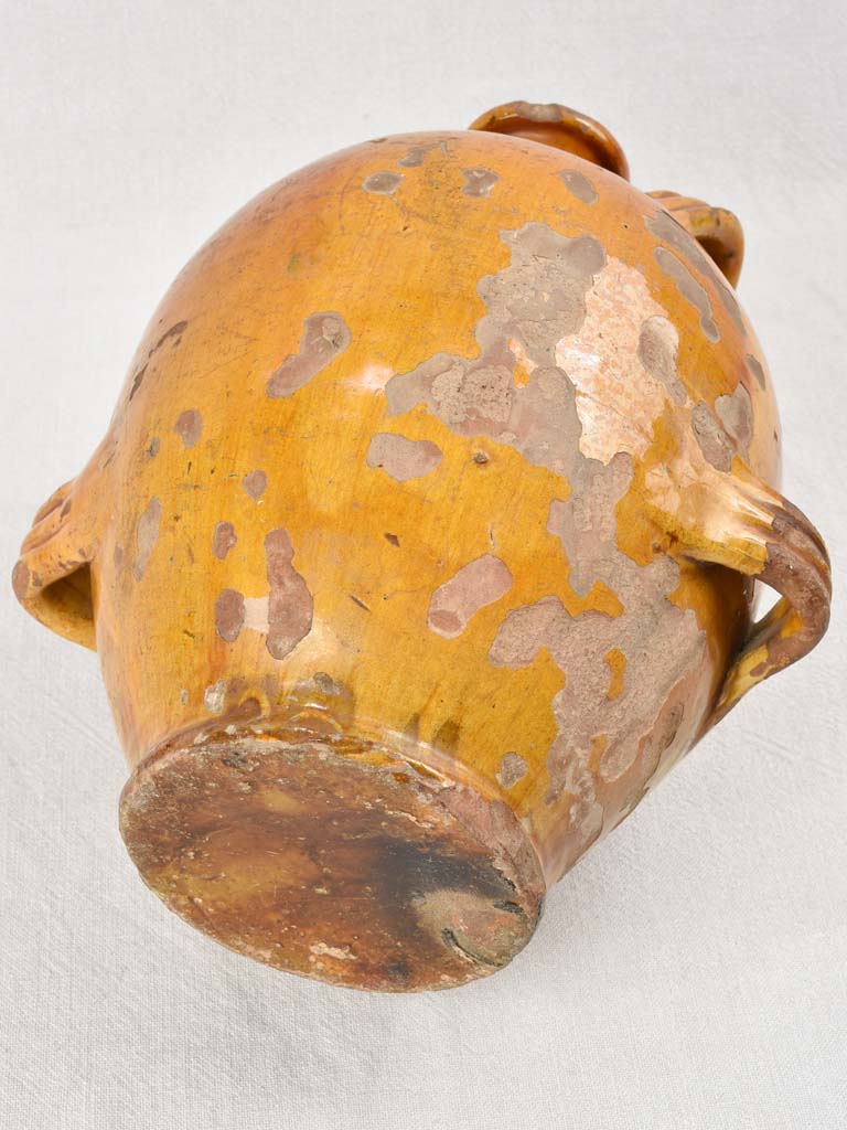 Ochre glazed conscience jug with 4 handles 14½"