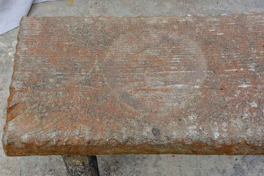 Early 20th Century faux bois garden bench