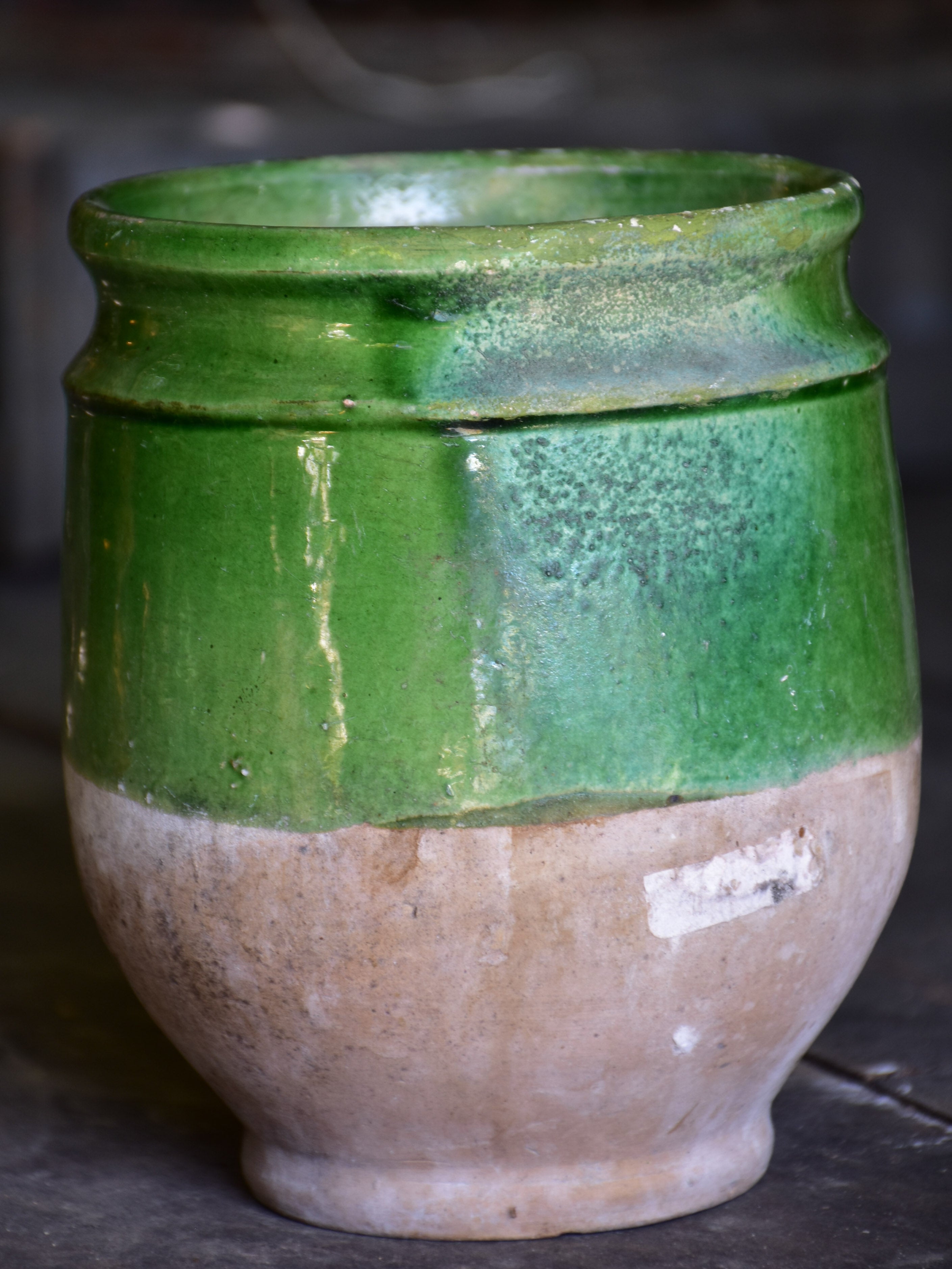 Small 19th century confit pot from south west France