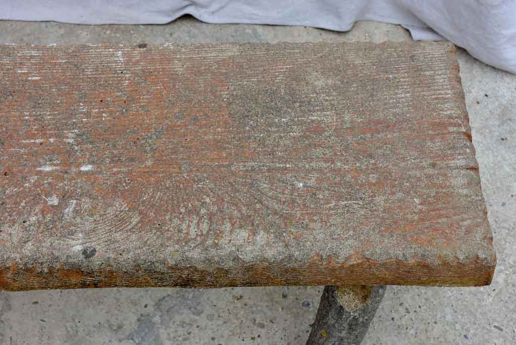 Early 20th Century faux bois garden bench