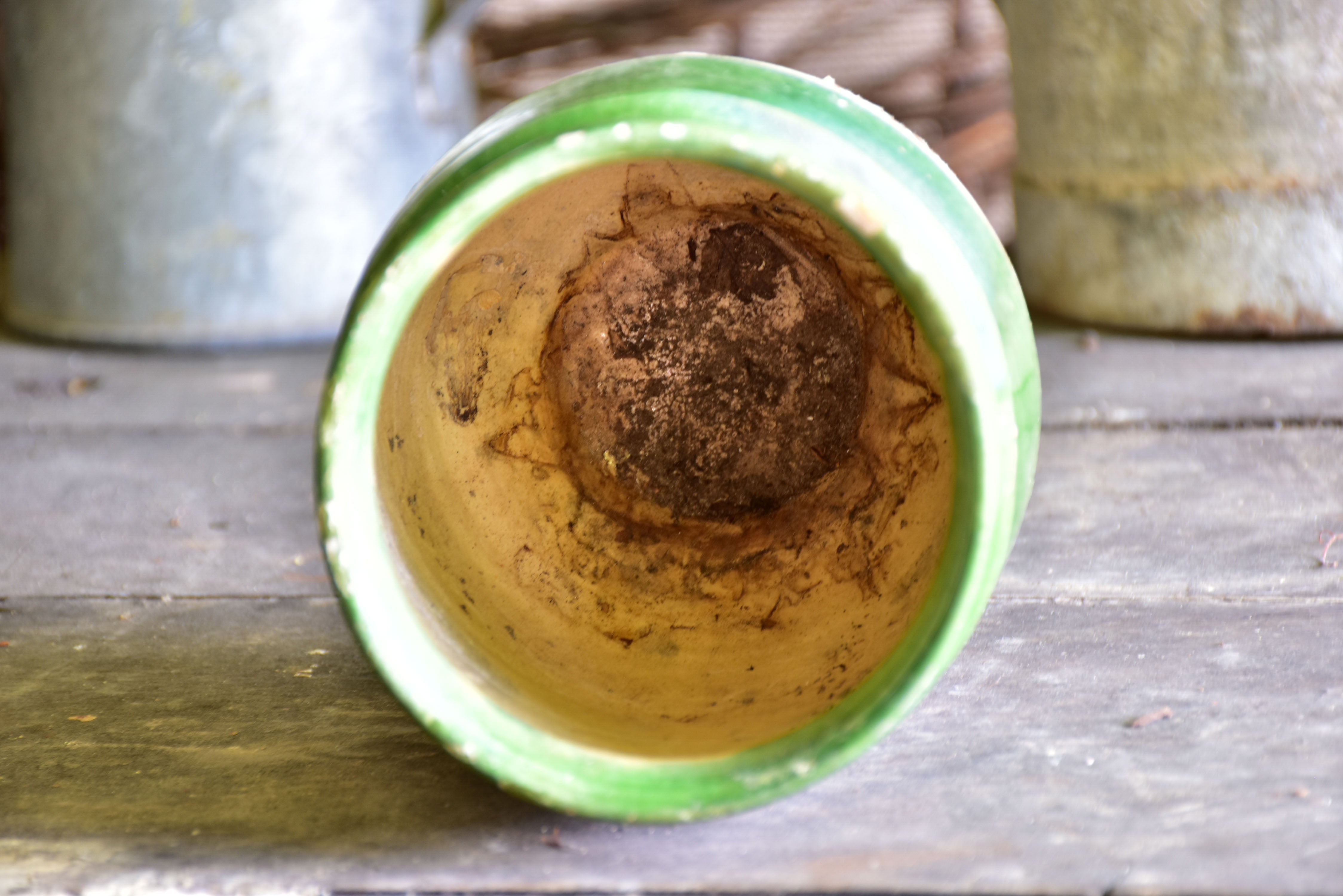 Small 19th century confit pot from south west France