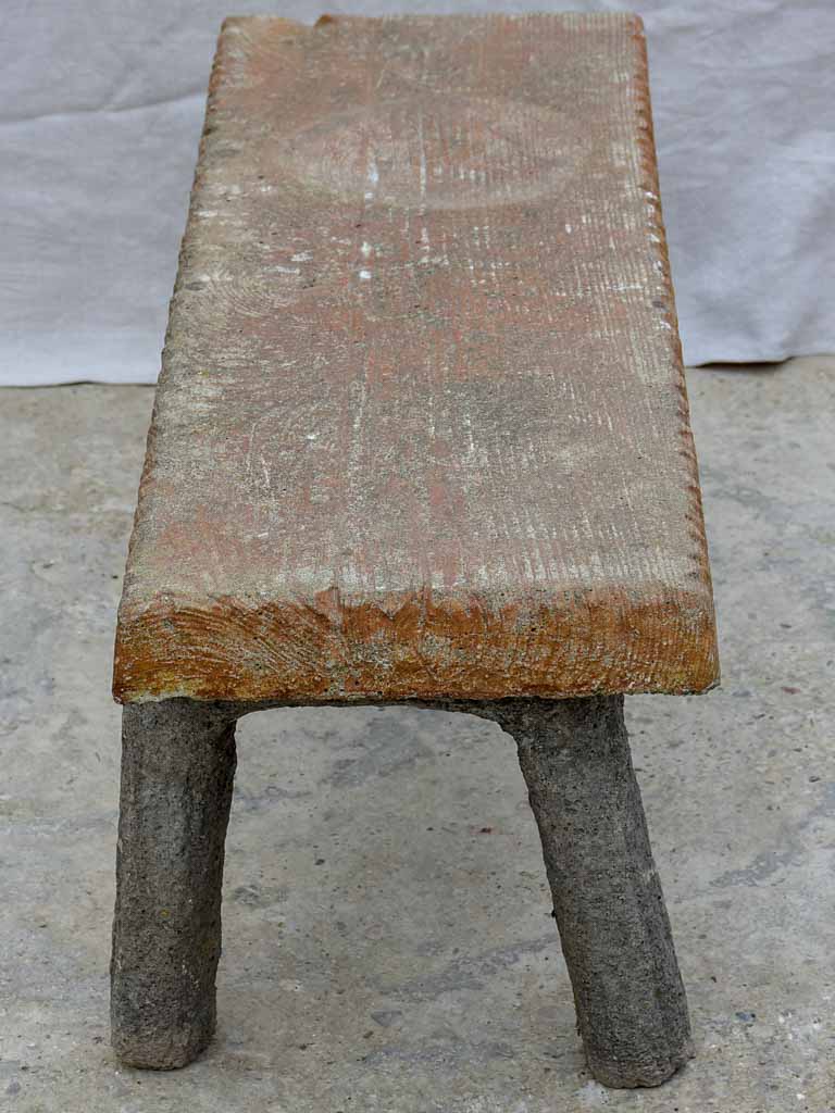 Early 20th Century faux bois garden bench